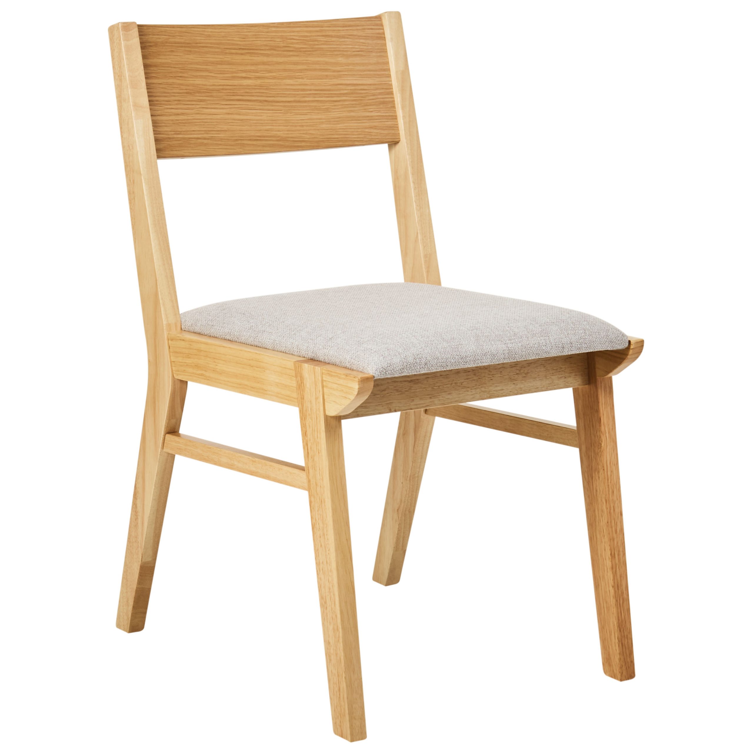 Set de 2 scaune dining ENOLA Lemn Gri deschis [4]