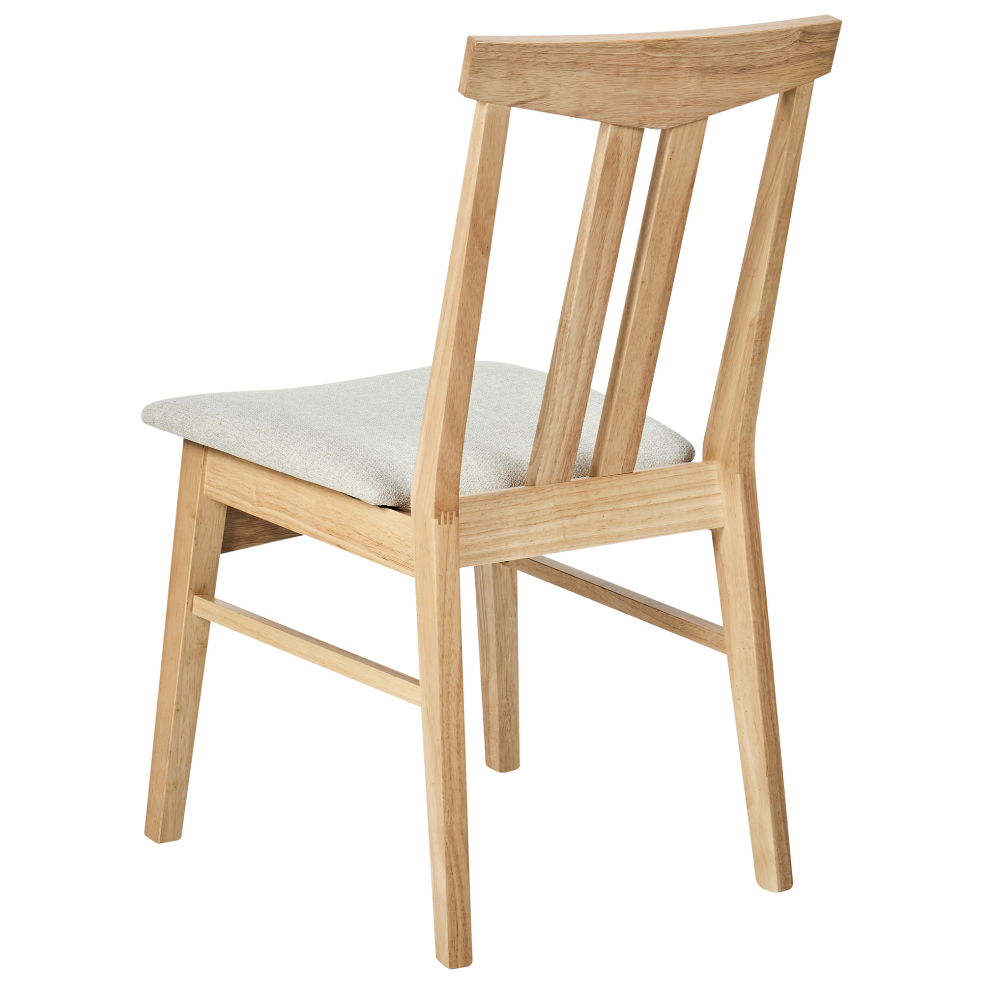 Set de 2 scaune dining AVALON Lemn Bej deschis [6]