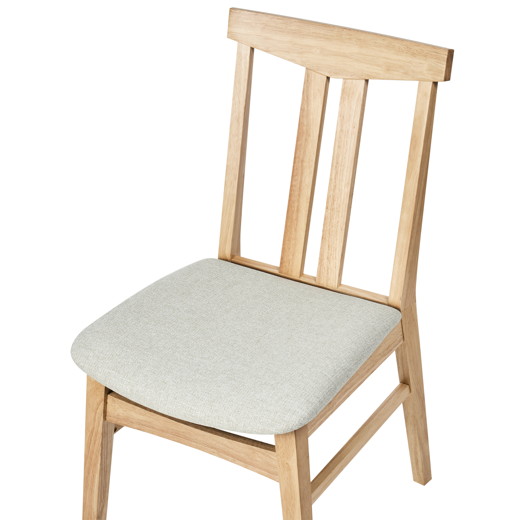 Set de 2 scaune dining AVALON Lemn Bej deschis [7]