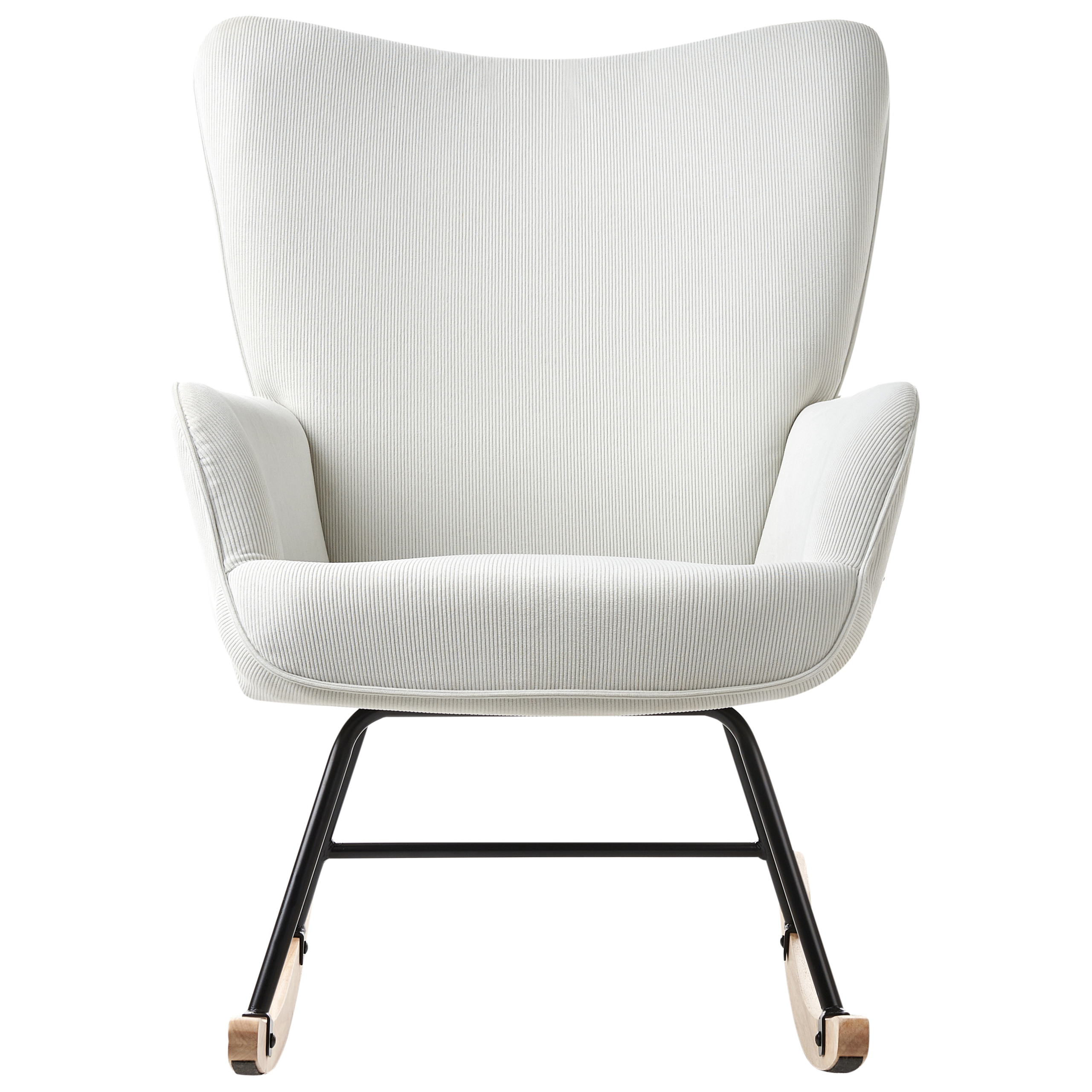ARSET rocking chair Velvet Off-white [5]