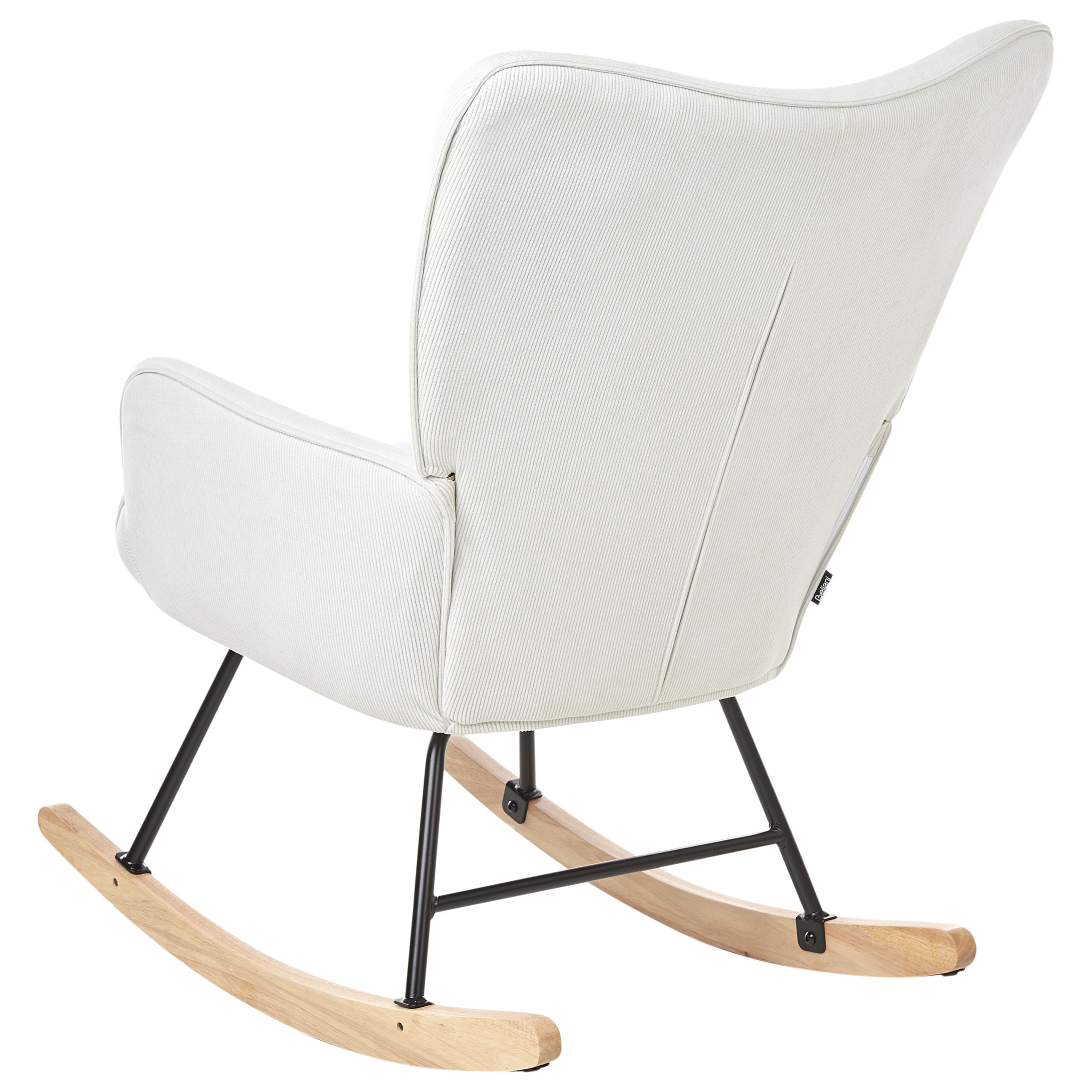 ARSET rocking chair Velvet Off-white [7]