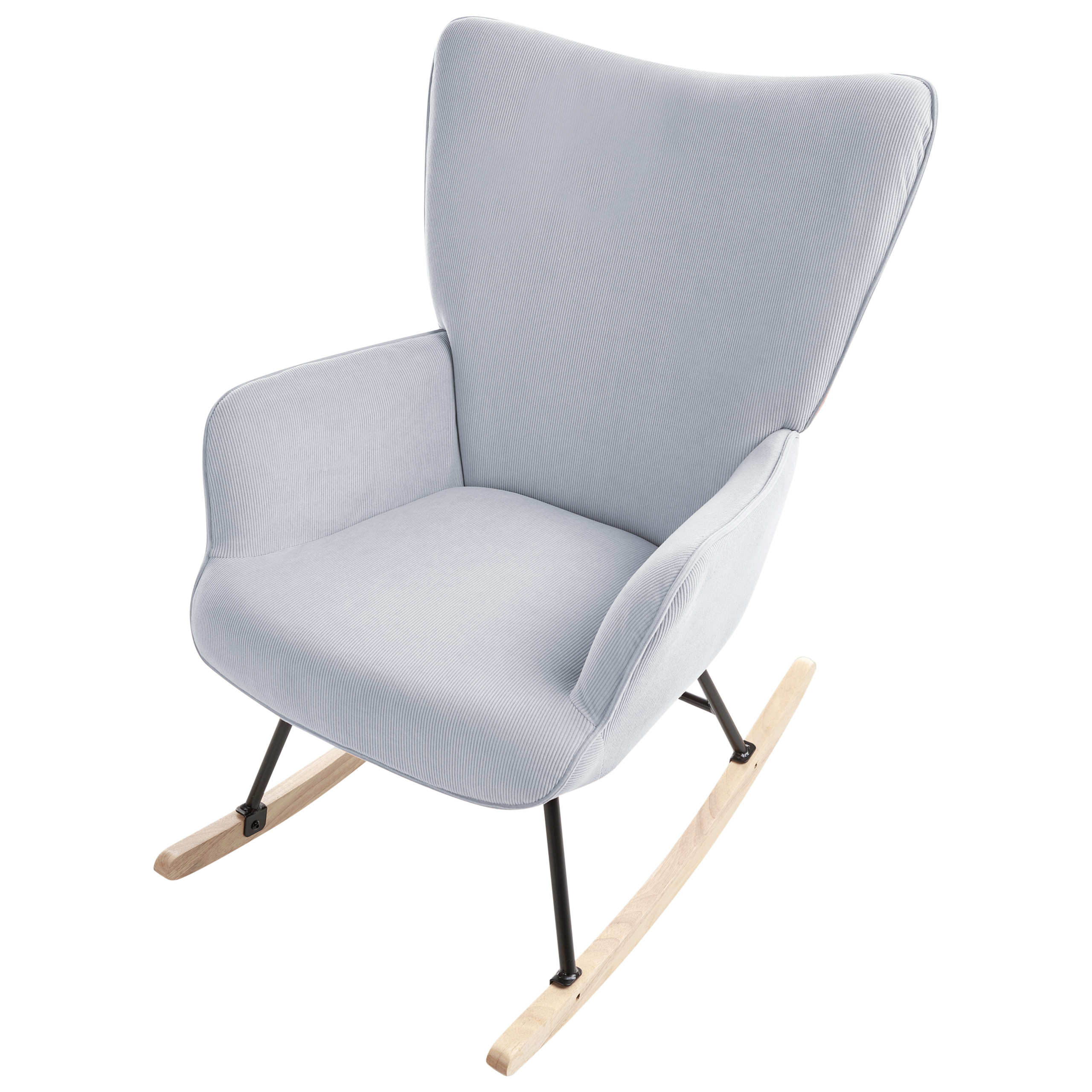 ARSET rocking chair Velvet Light blue [6]