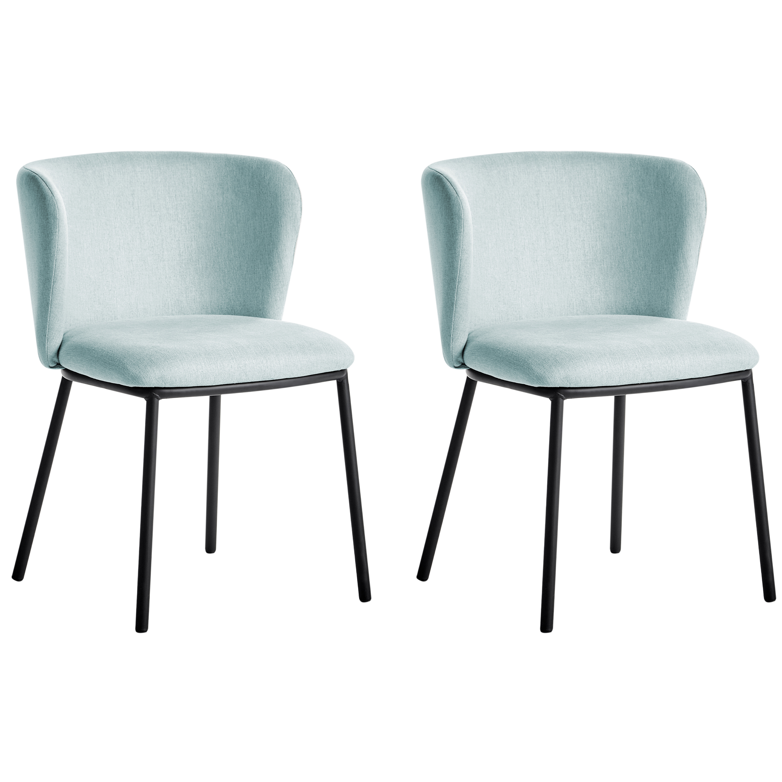 Set de 2 scaune dining MINA Albastru deschis [2]