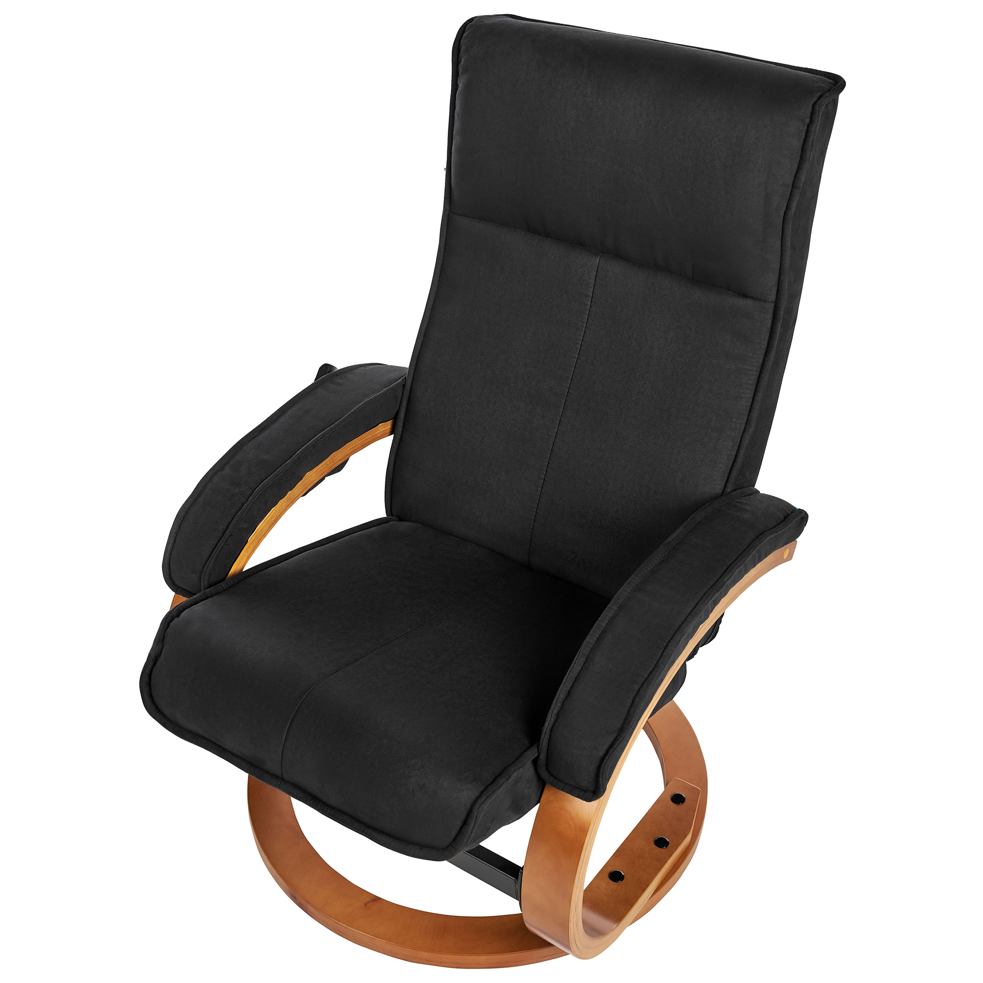 HERO massage armchair with stool Black [8]