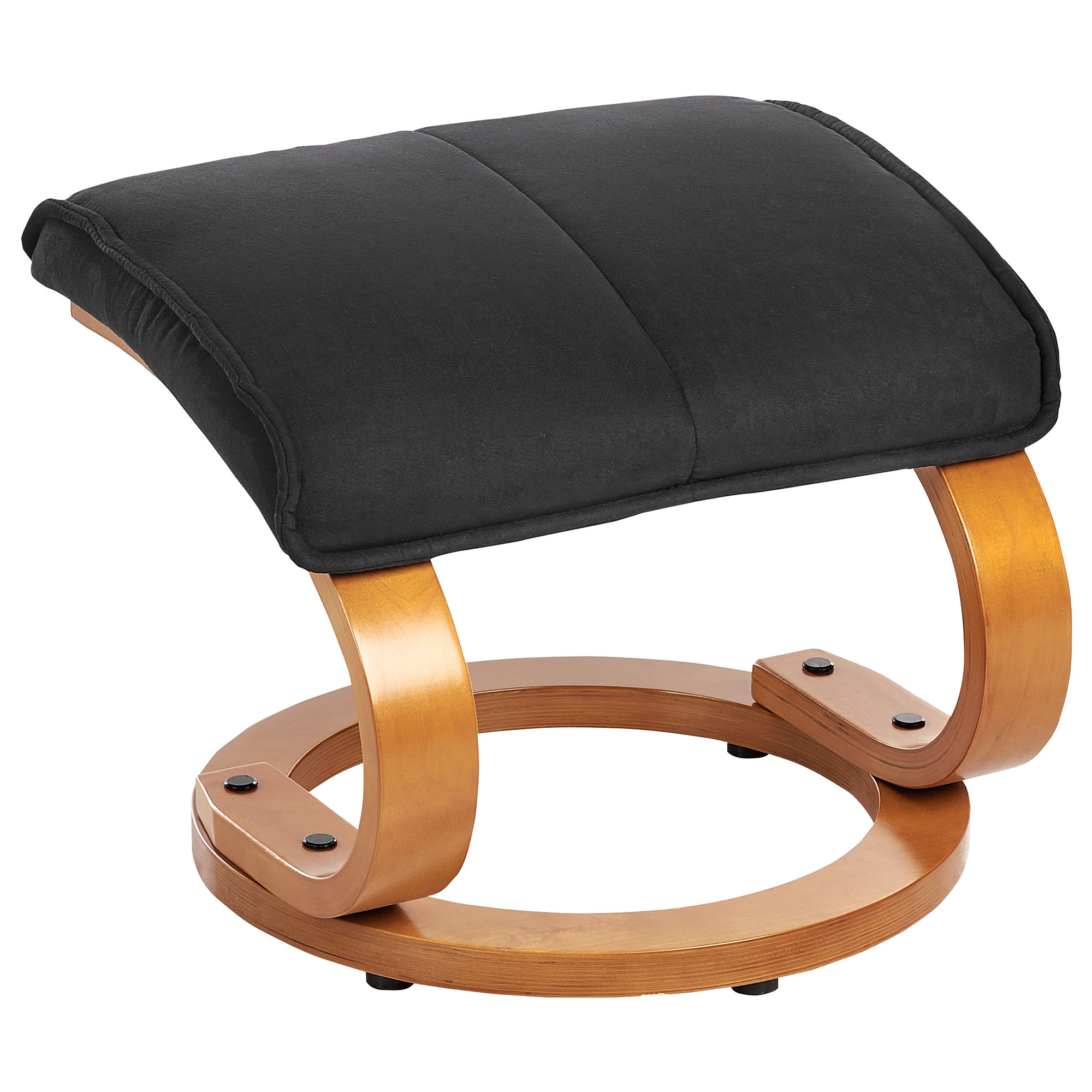 HERO massage armchair with stool Black [9]