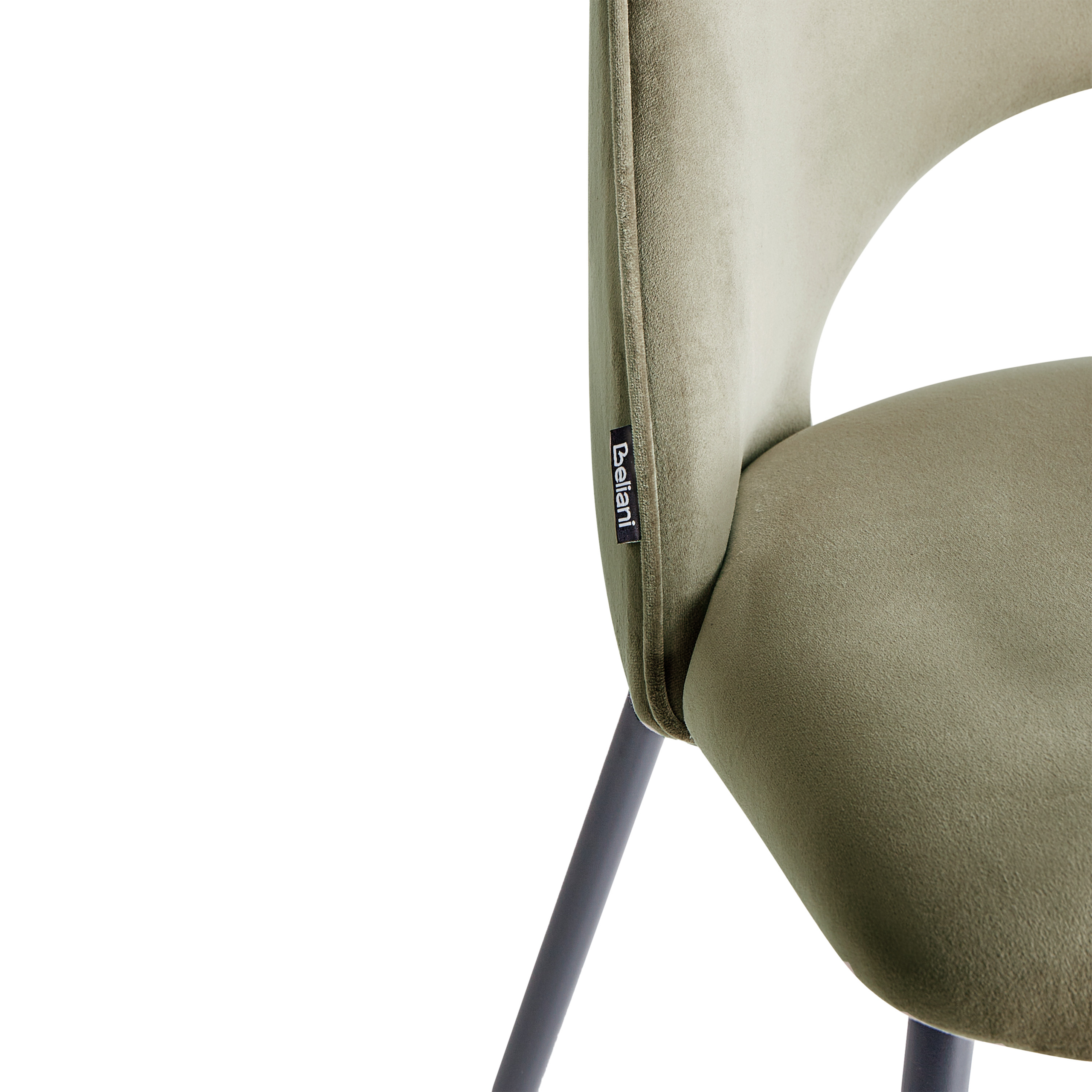 Set of 2 dining chairs COVELO Velvet Dark Green [8]