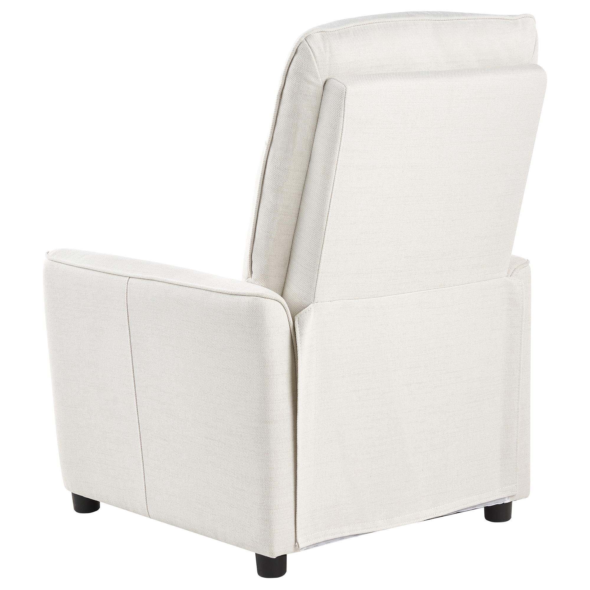 Fotoliu cu recliner SANDE Suport pentru picioare retractabil  Alb-murdar [6]