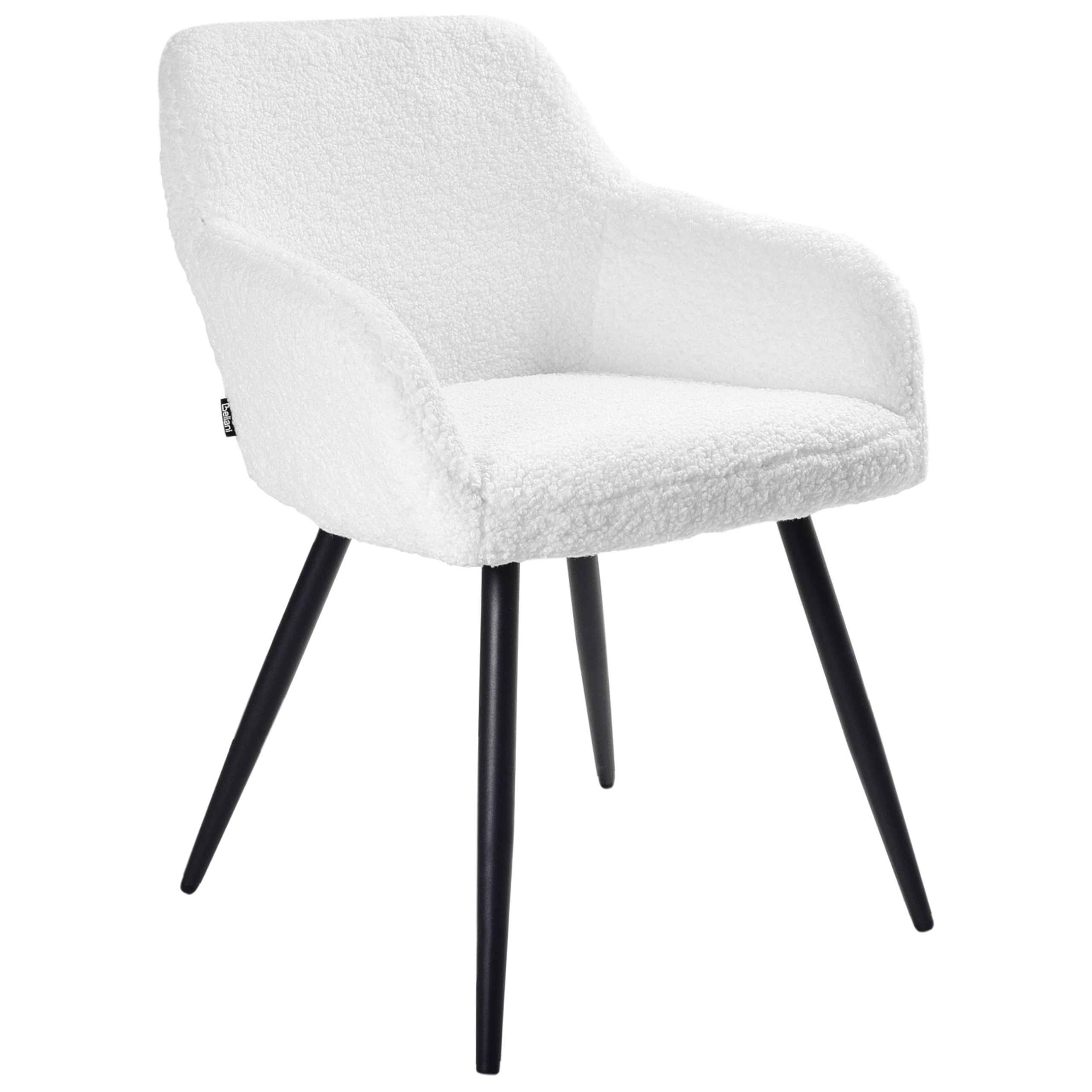 Set of 2 dining chairs CASMALIA Boucle Off-white [7]