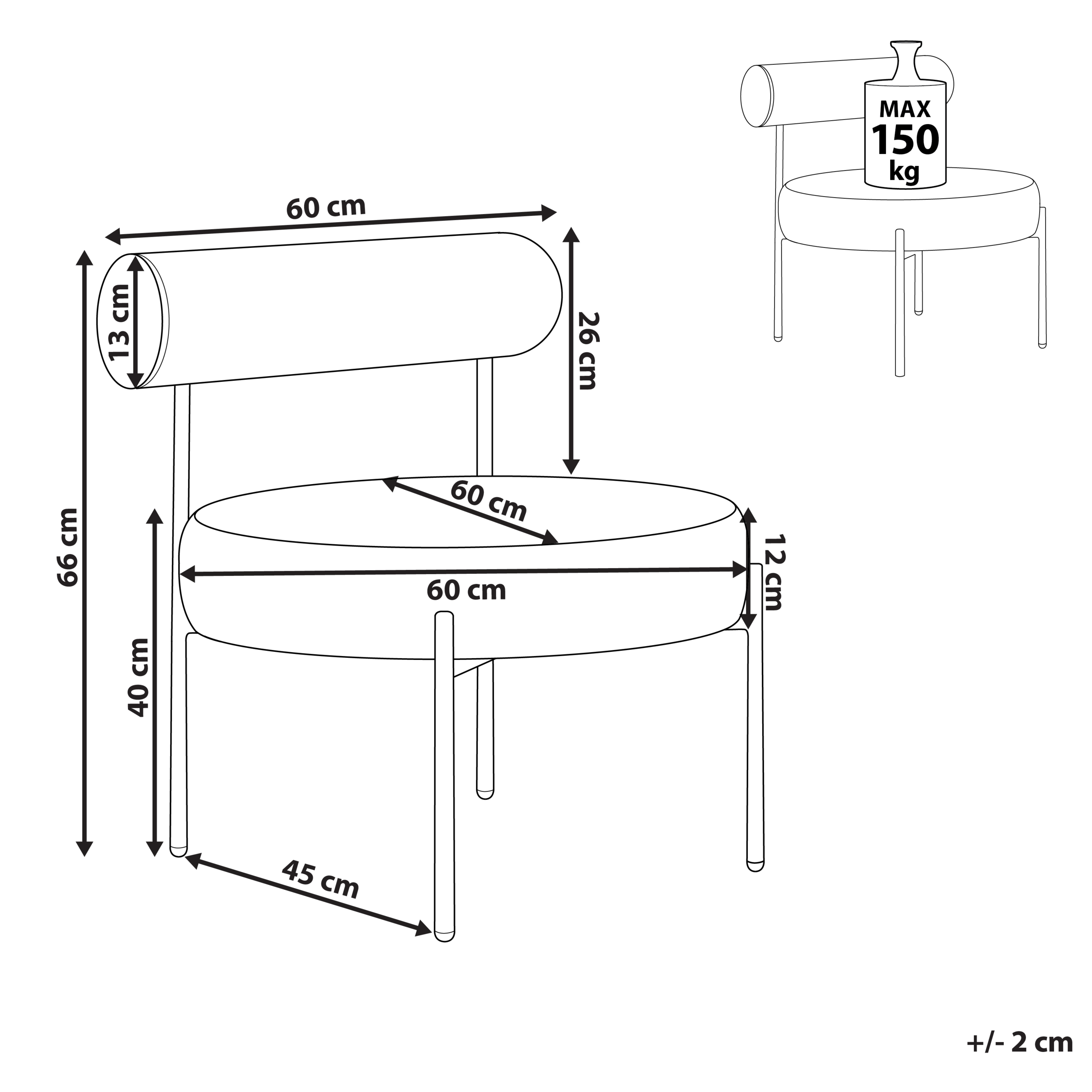 Fotoliu ALPHA Boucle Taupe [3]