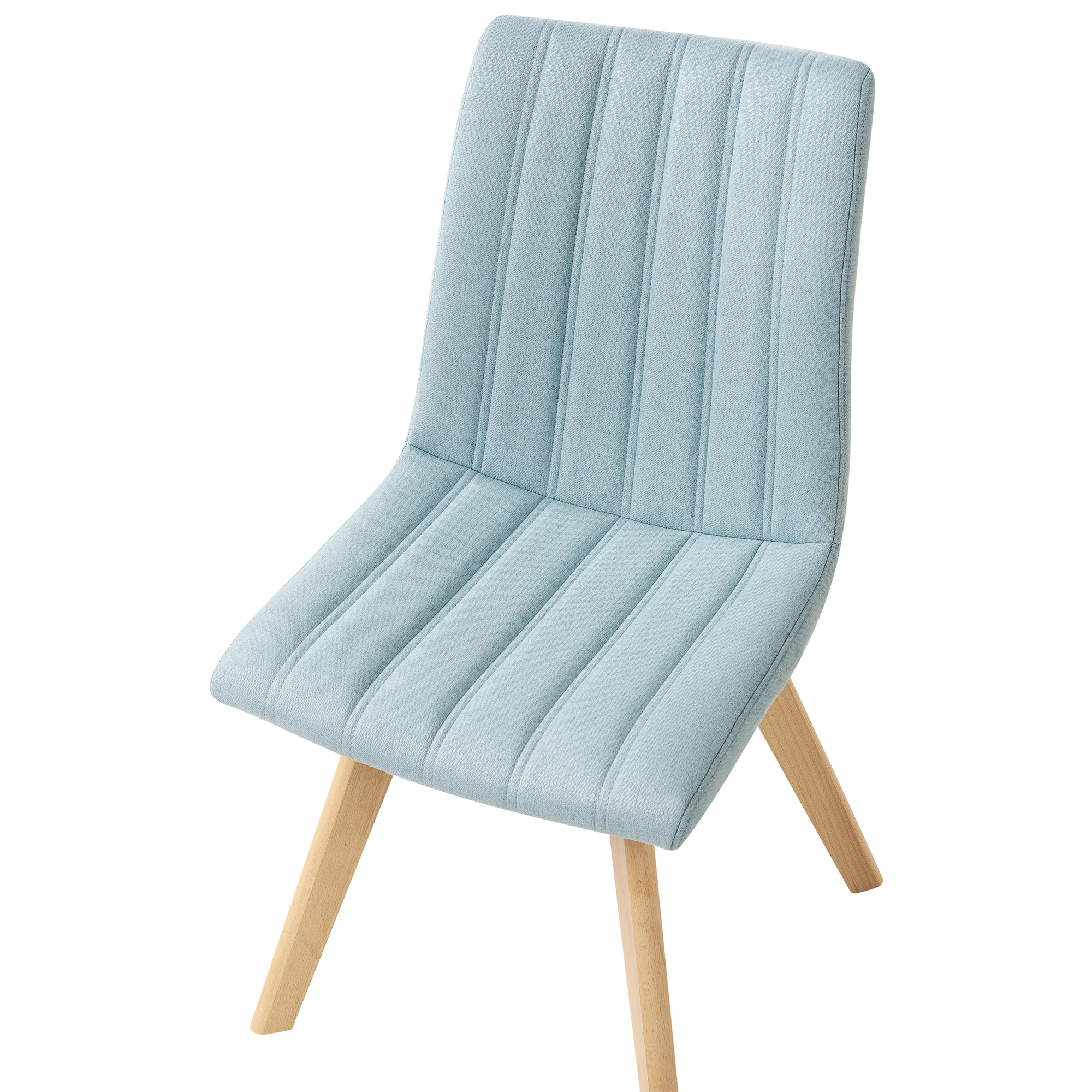 Set of 2 Dining Chairs CALGARY Light Blue [7]