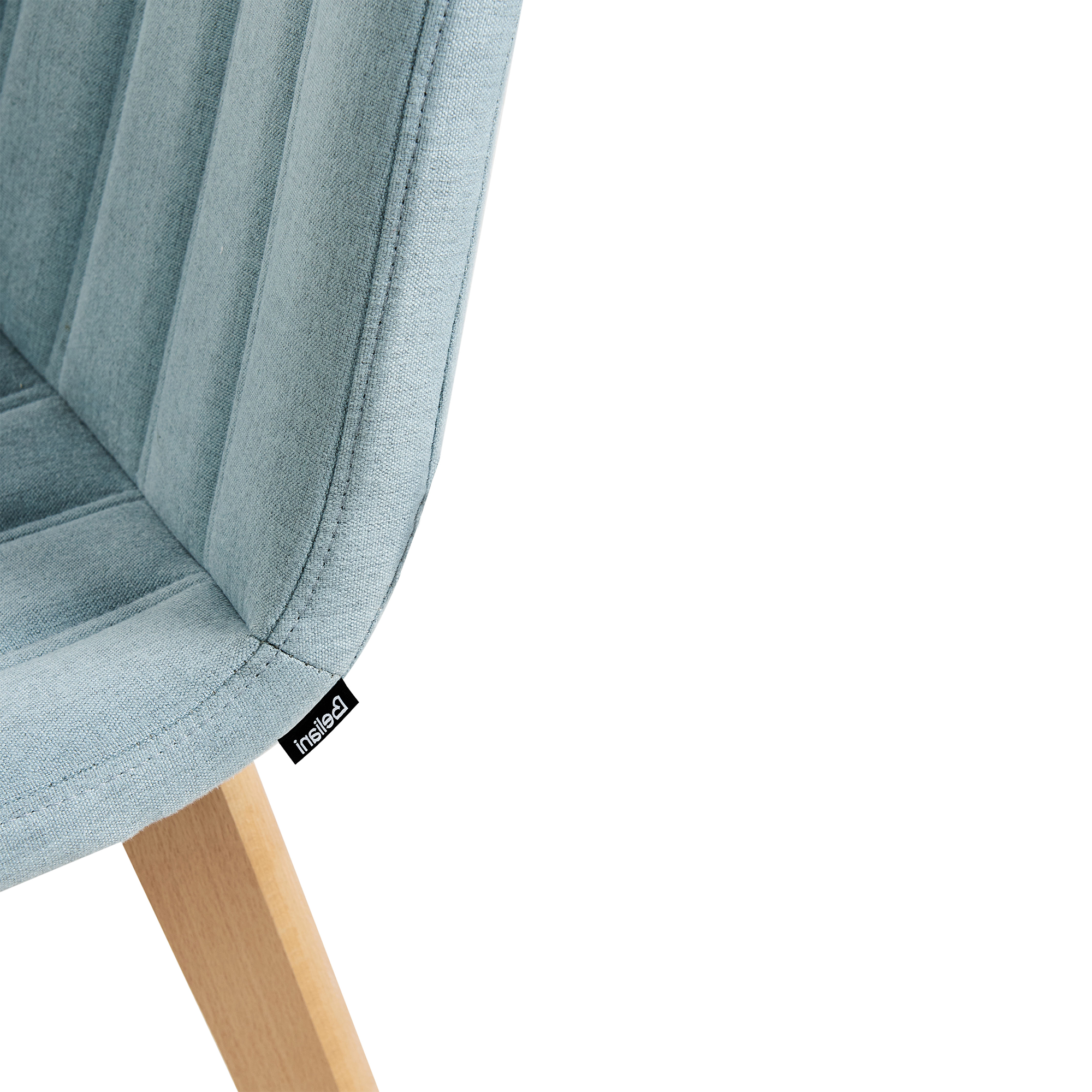 Set of 2 Dining Chairs CALGARY Light Blue [8]