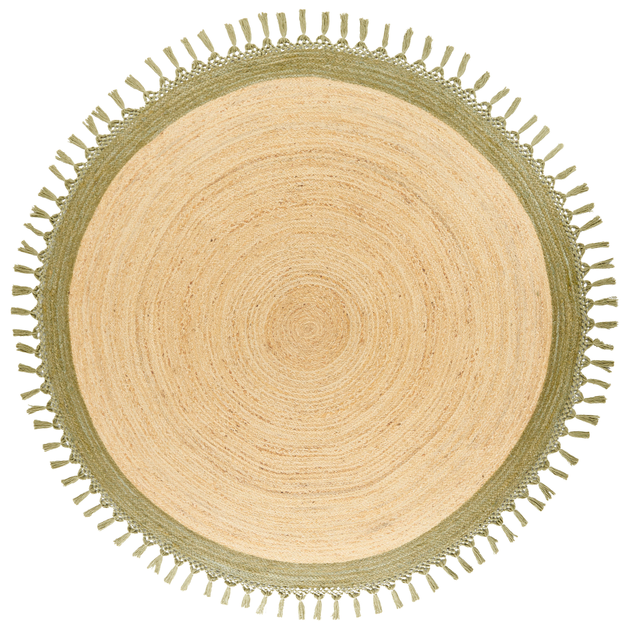 MARTS Rug Green ø 200 cm Jute [4]
