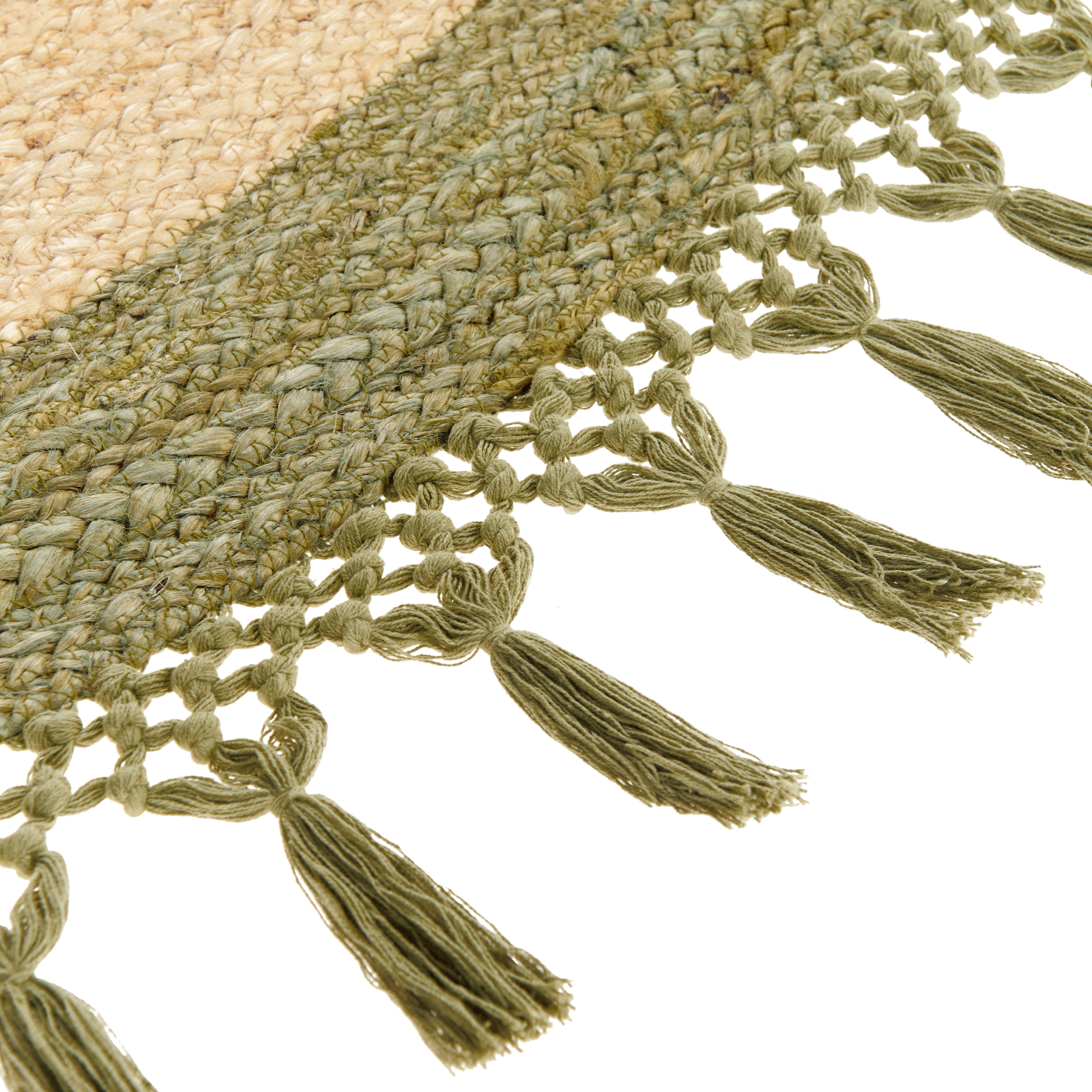 MARTS Rug Green ø 200 cm Jute [6]