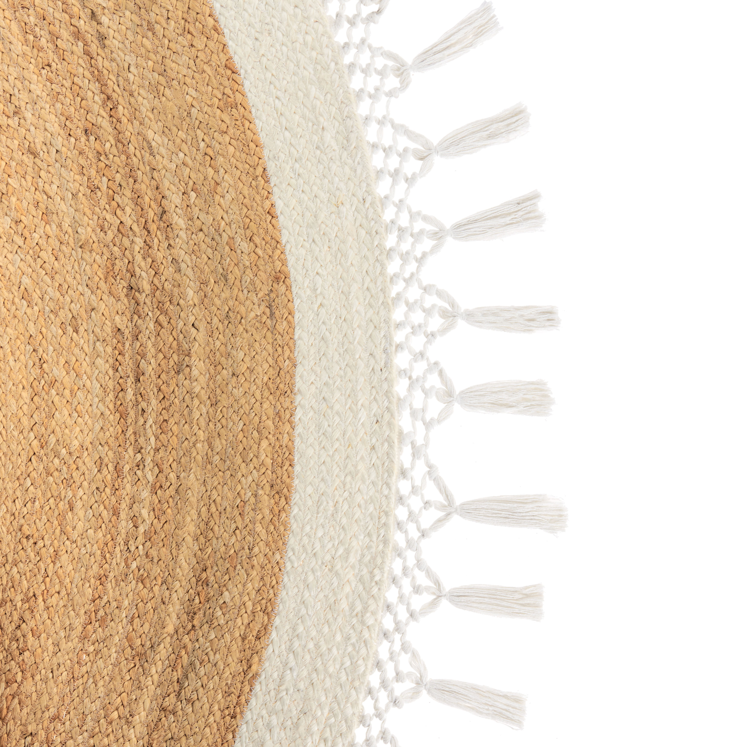 Covor MARTS Alb ø 200 cm Iută [5]