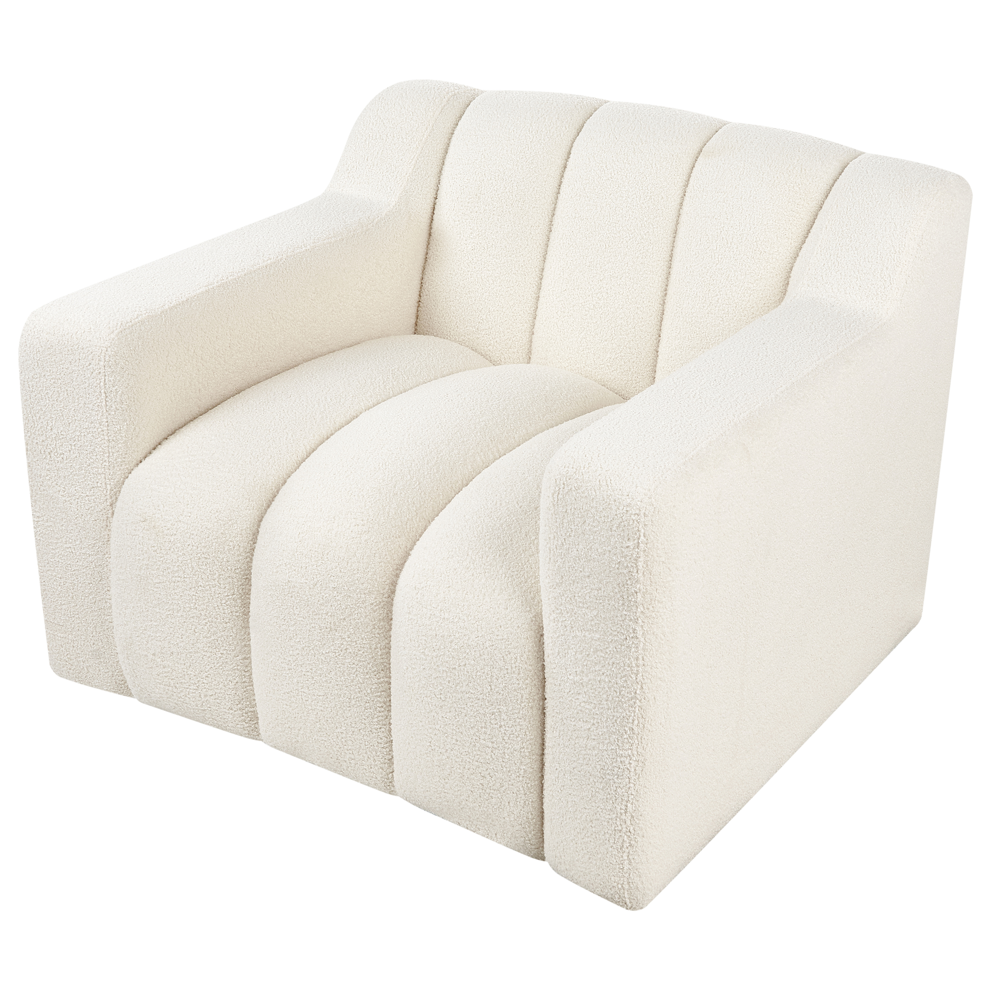 Fotoliu AGERUP Boucle Alb-murdar [7]