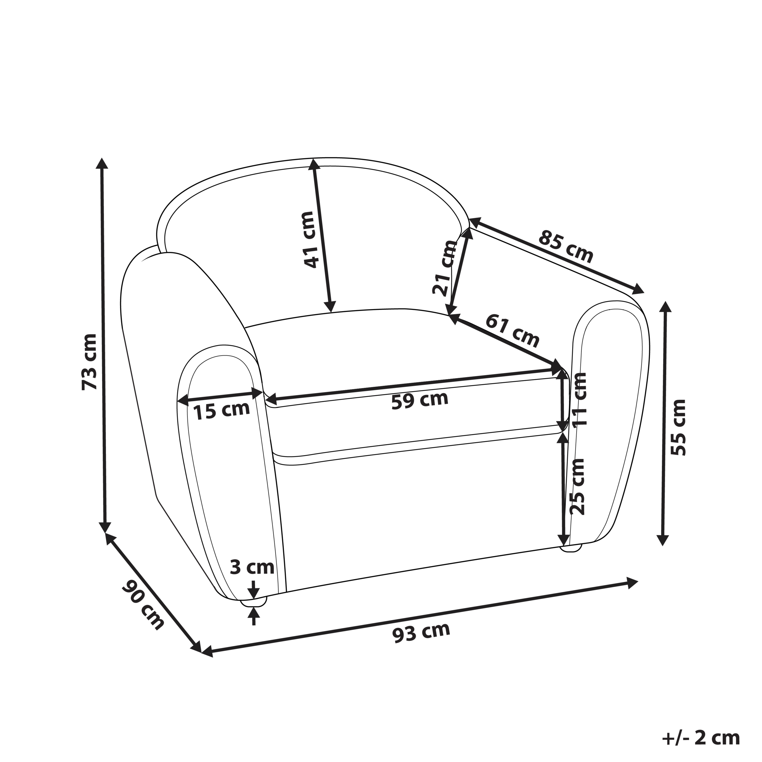 Fotoliu ELLEDE Boucle Bej deschis [3]