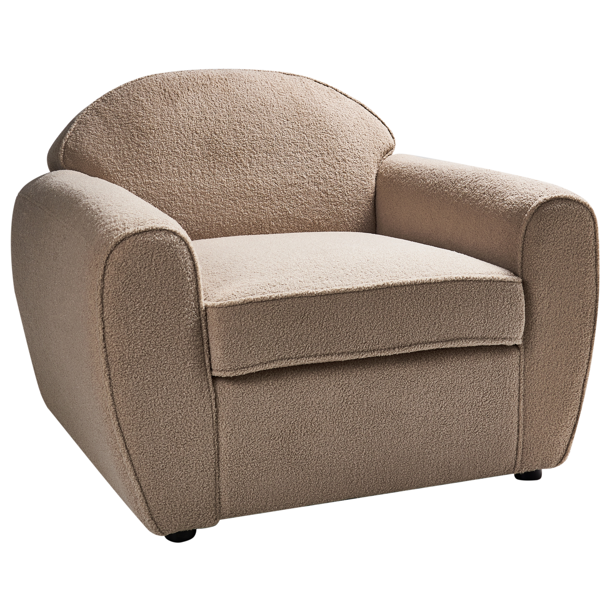 ELLEDE Boucle Armchair Light Brown [4]