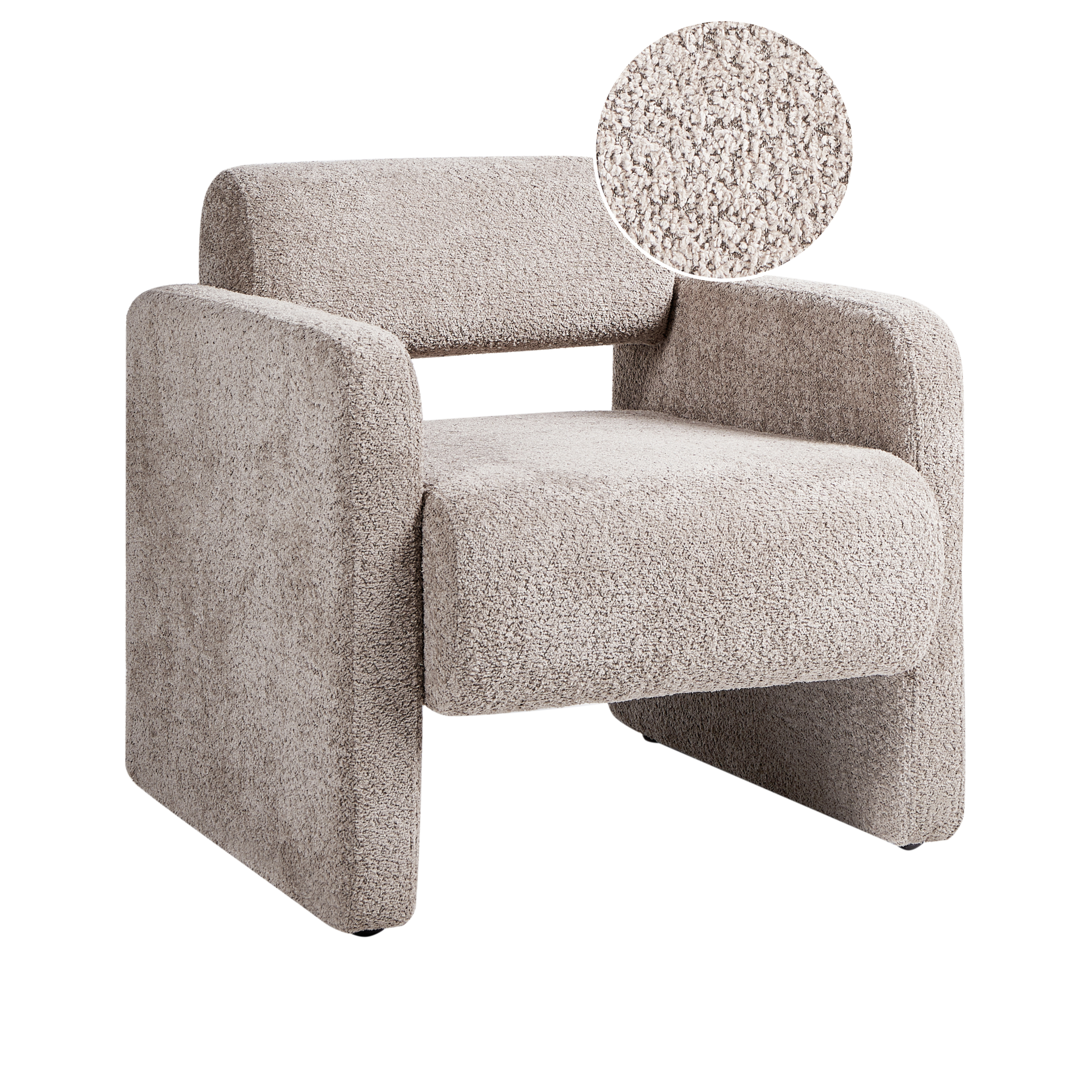 HALLSBERG Boucle armchair Taupe [2]