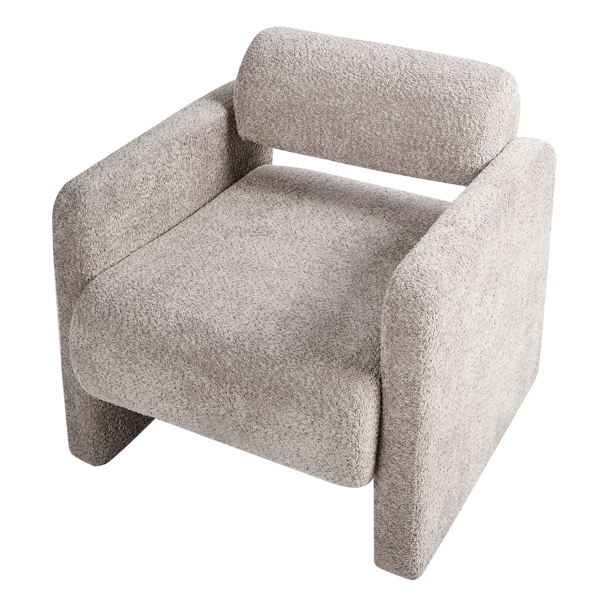 HALLSBERG Boucle armchair Taupe [6]