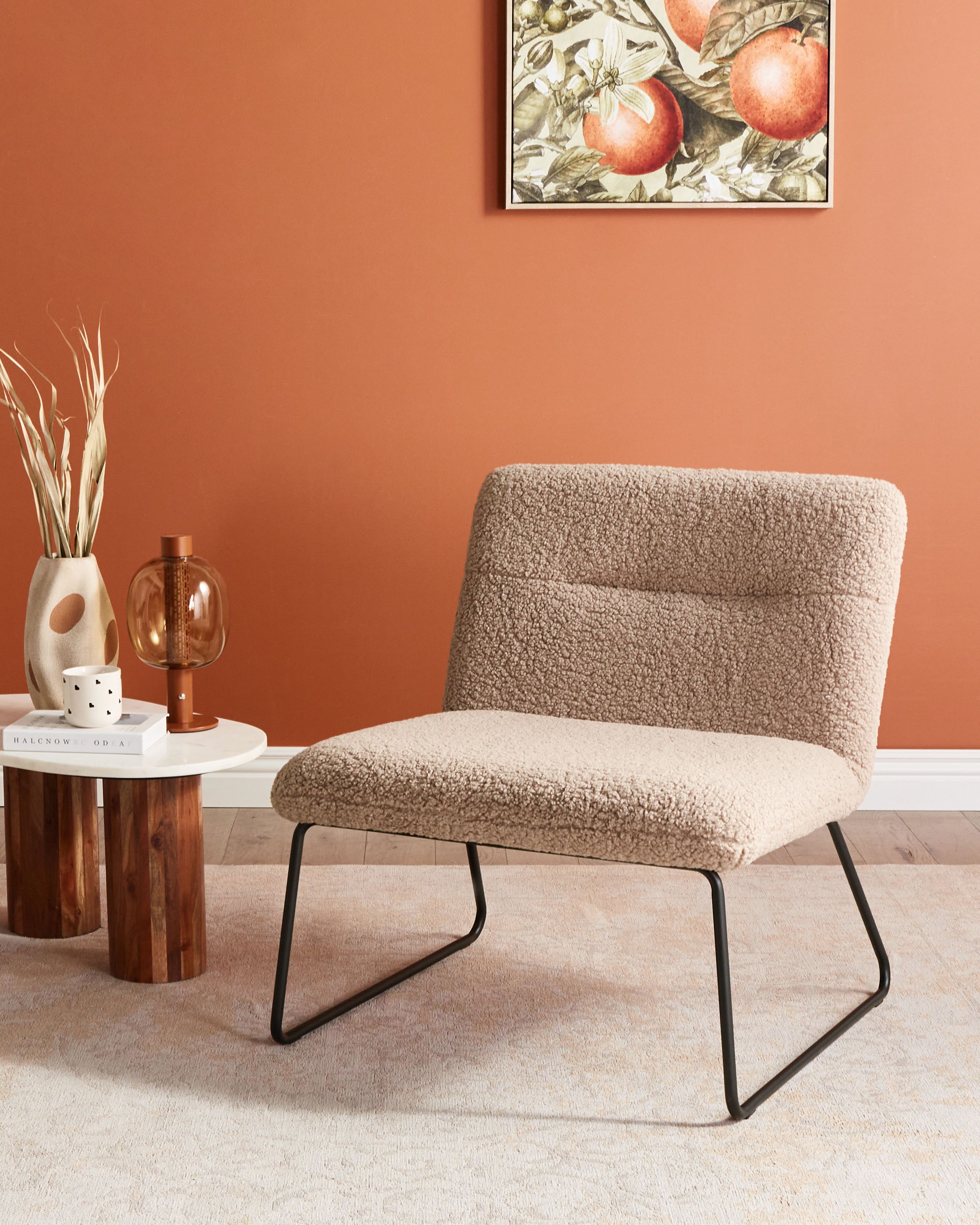 Fotoliu - Fotoliu COTULLA Boucle Bej