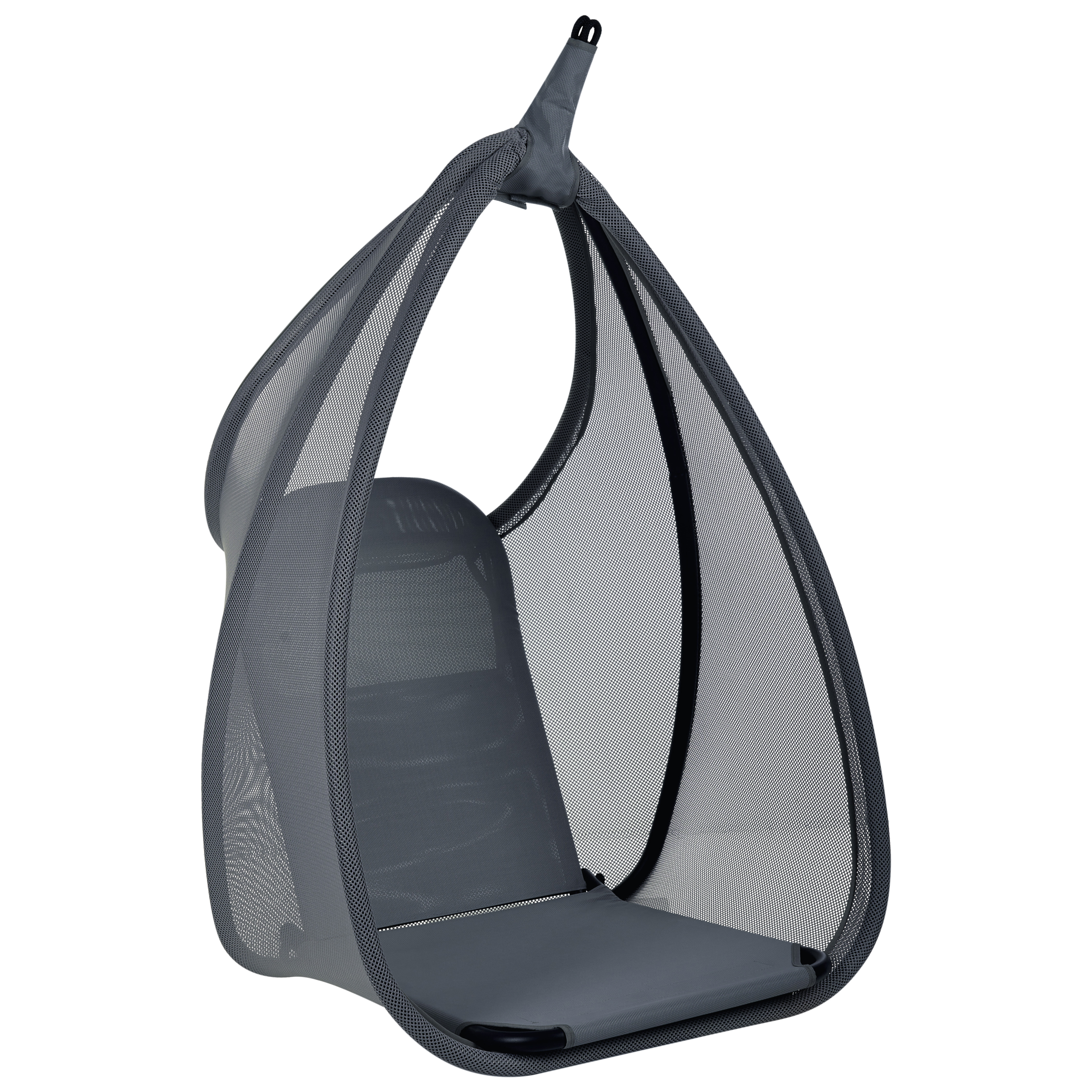 AVEGNO Hanging Armchair with Stand Dark Grey [9]