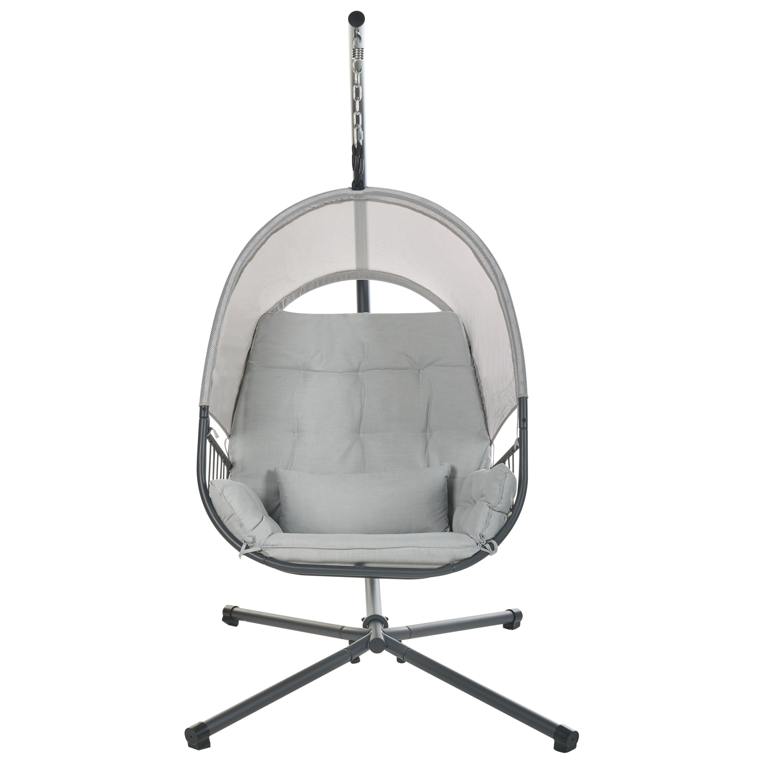 ALVIANO suspended armchair with support Light grey [4]