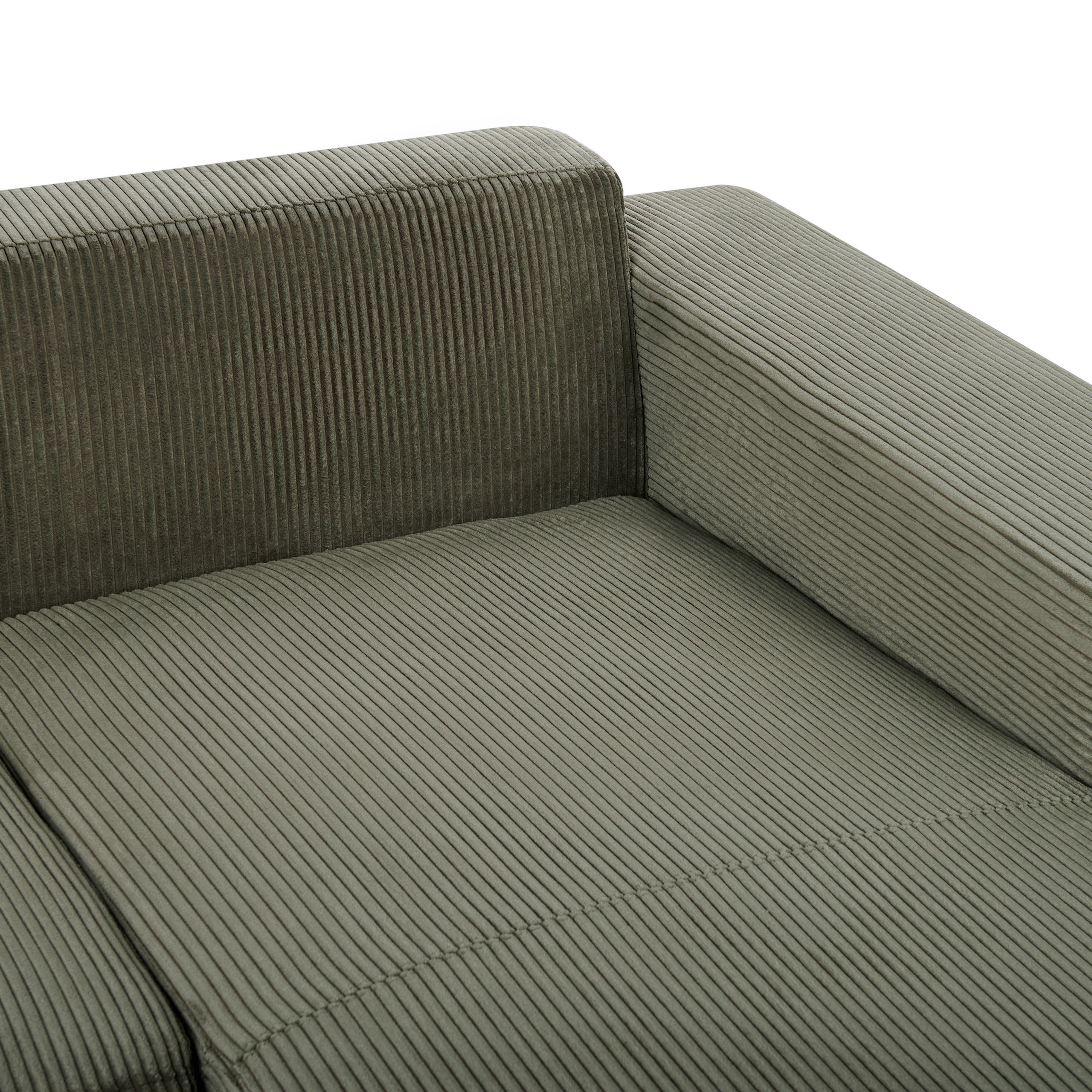 LUNGO 4-seater corner sofa Velvet Green Left [10]