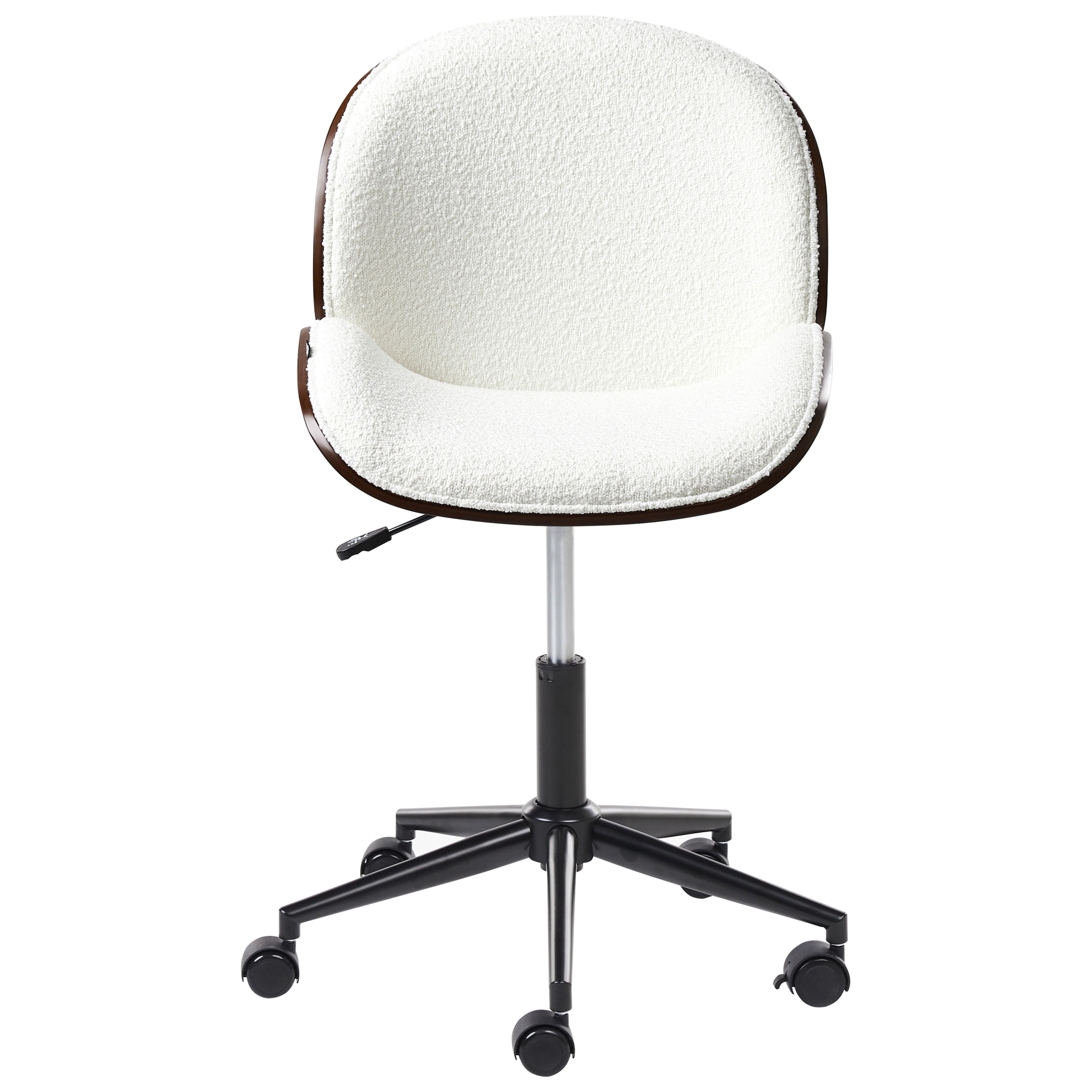 Office chair MENESHA White Boucle [5]