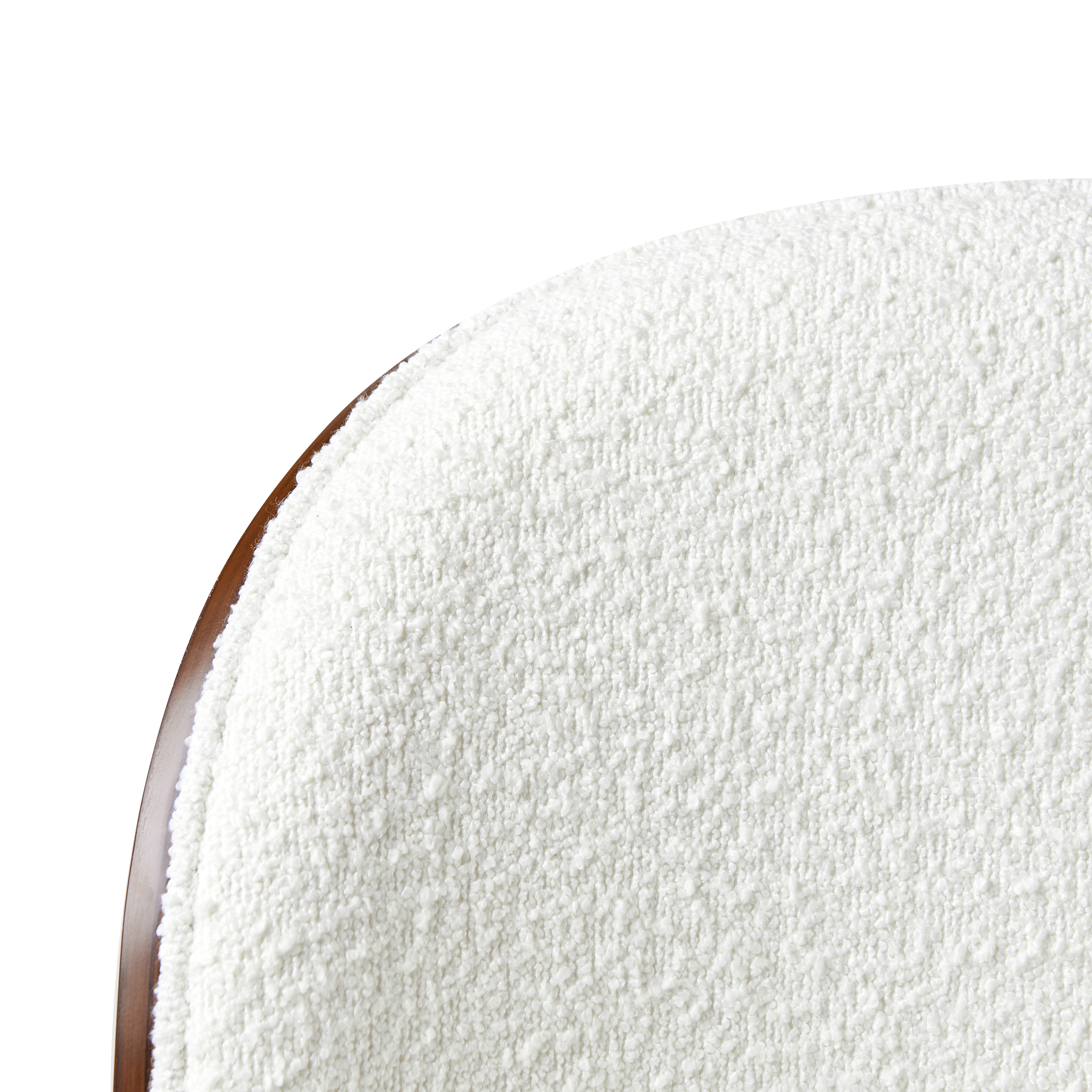 Office chair MENESHA White Boucle [8]