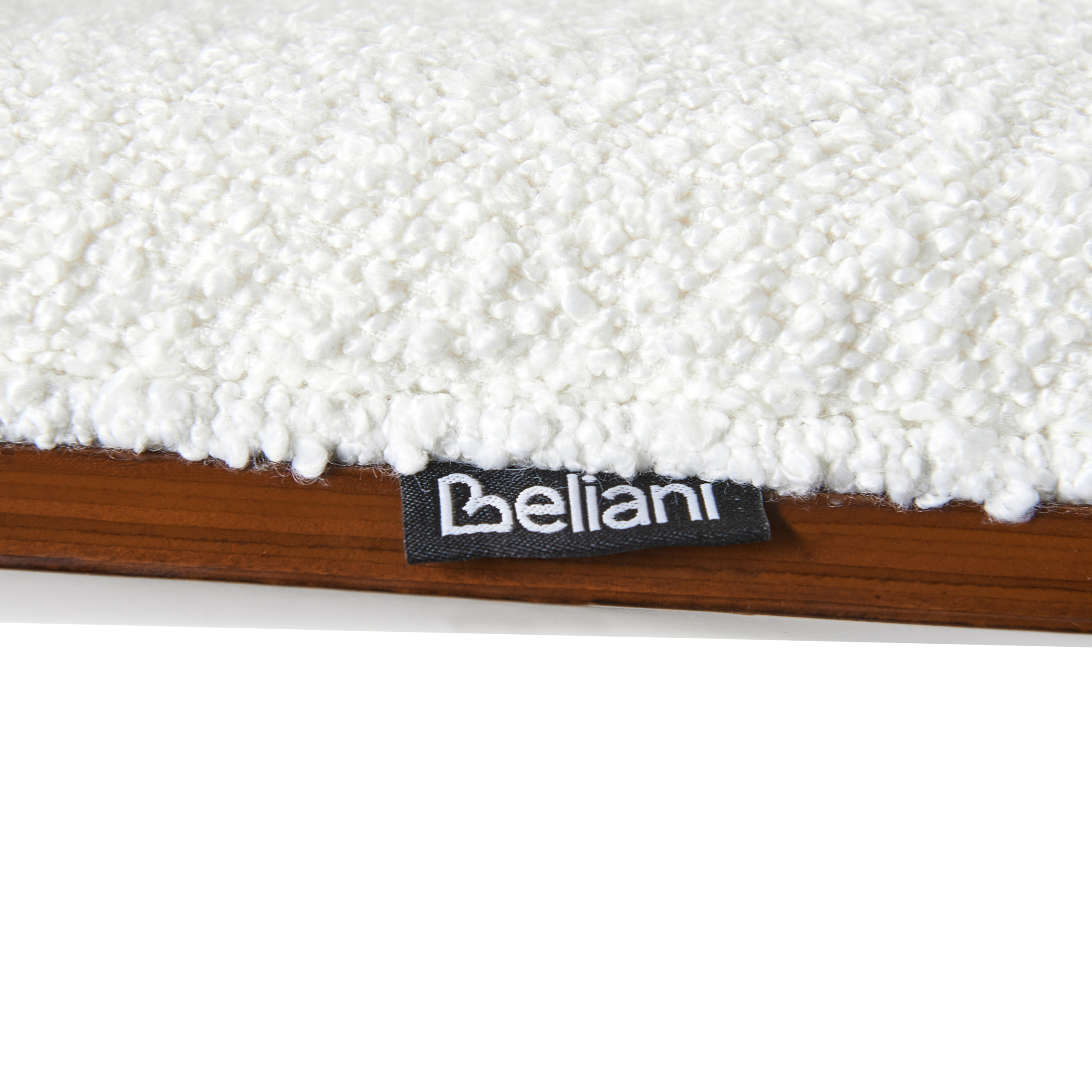 Office chair MENESHA White Boucle [10]