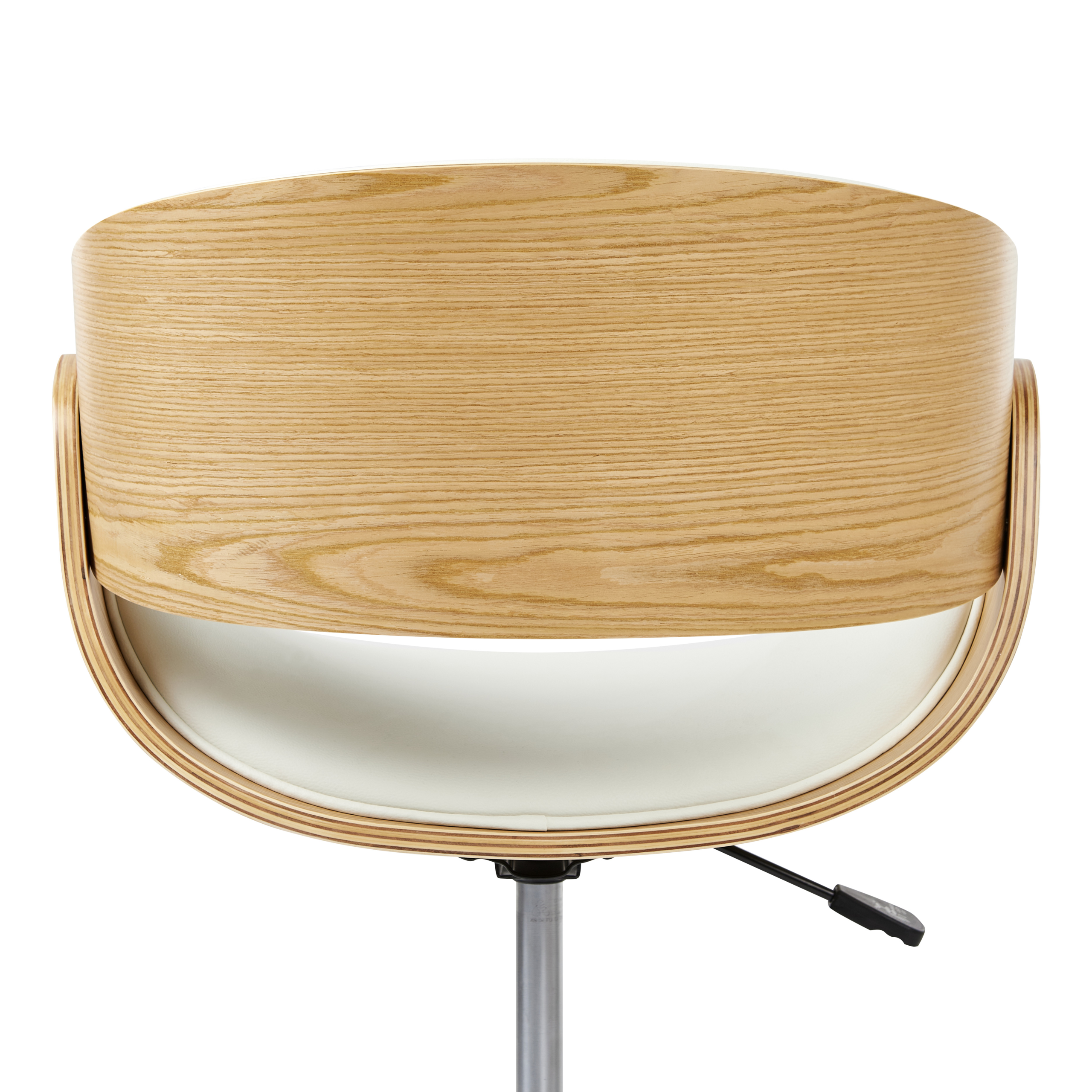 Scaun de birou PALATKA Piele ecologică Alb [6]