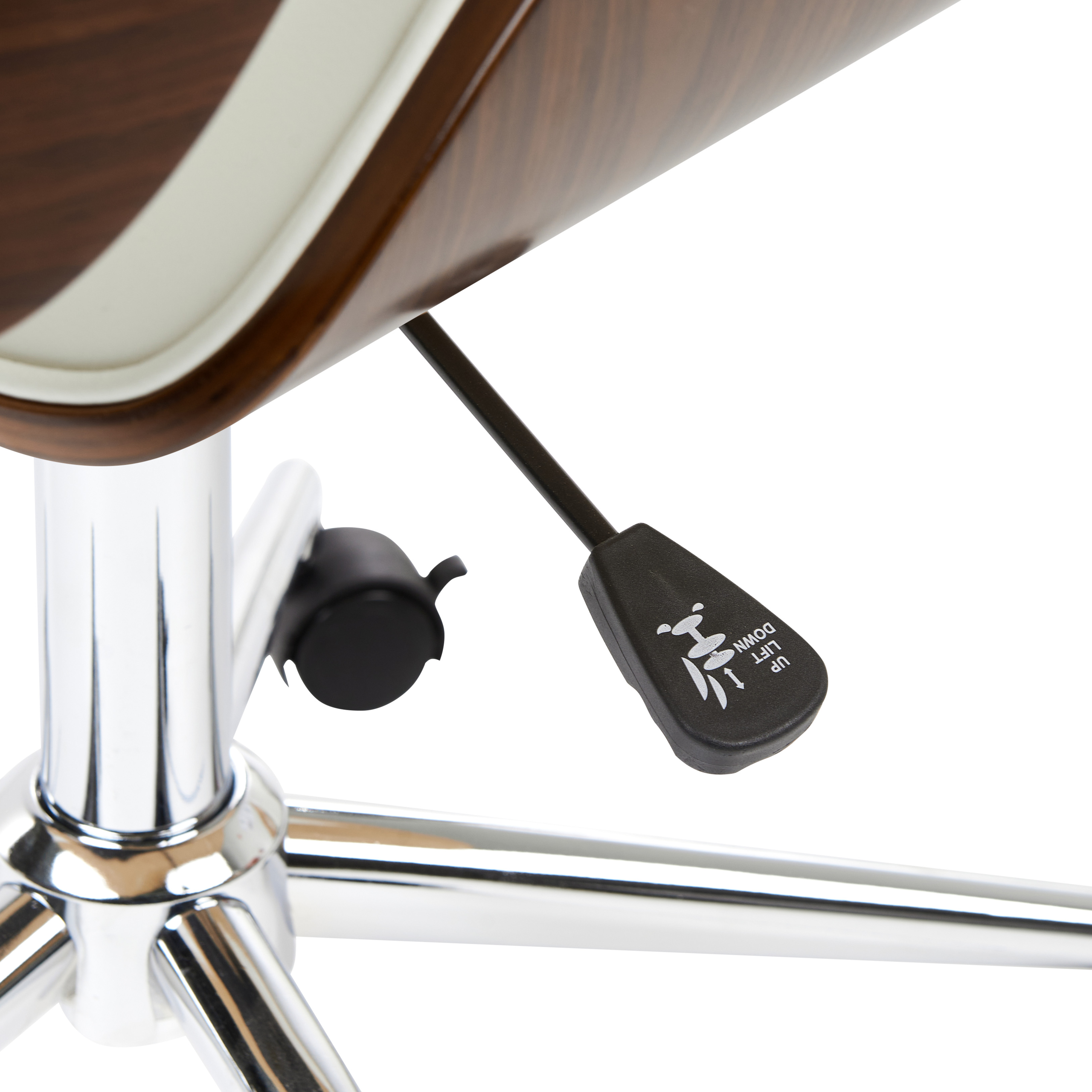 Scaun de birou TOTOWA Piele ecologică Alb [9]