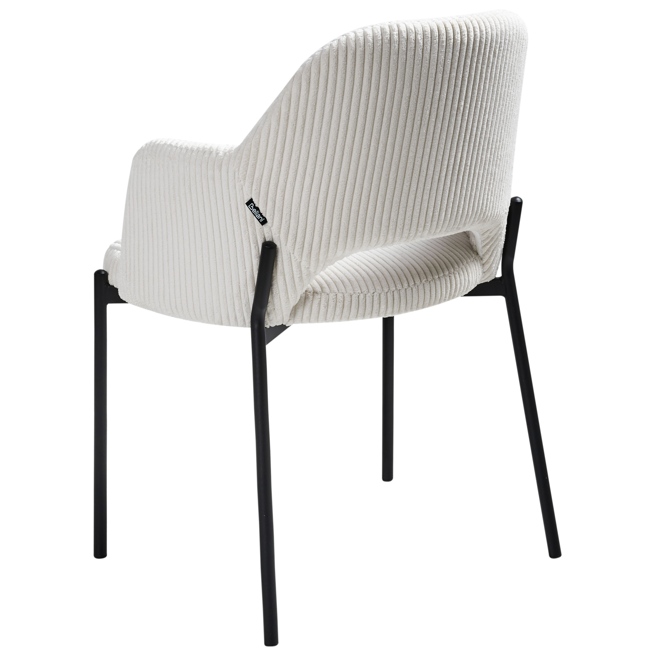 Set of 2 dining chairs RATON Off-white suede [6]