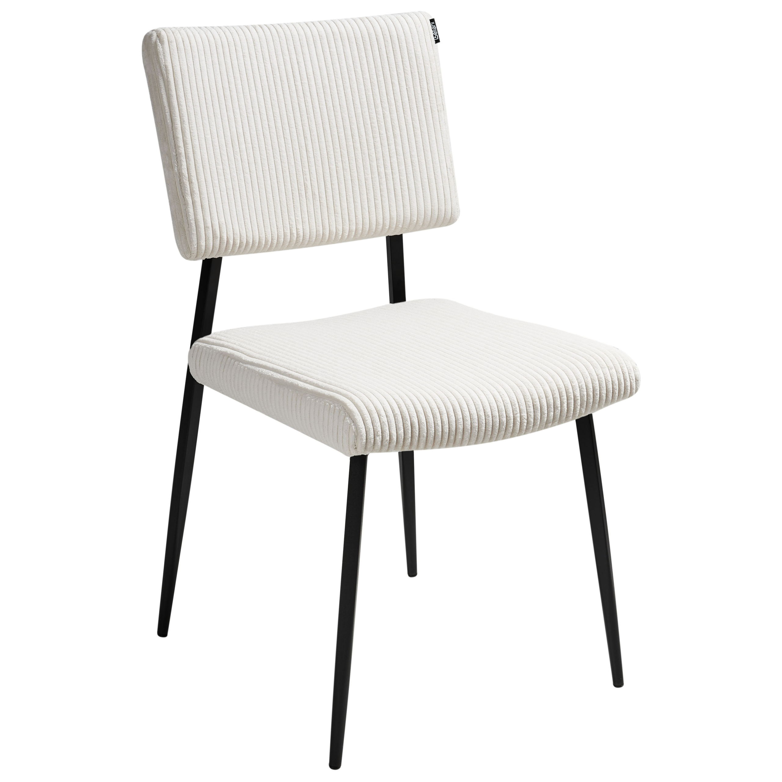 Set of 2 dining chairs STURGIS Velour Off-white [7]