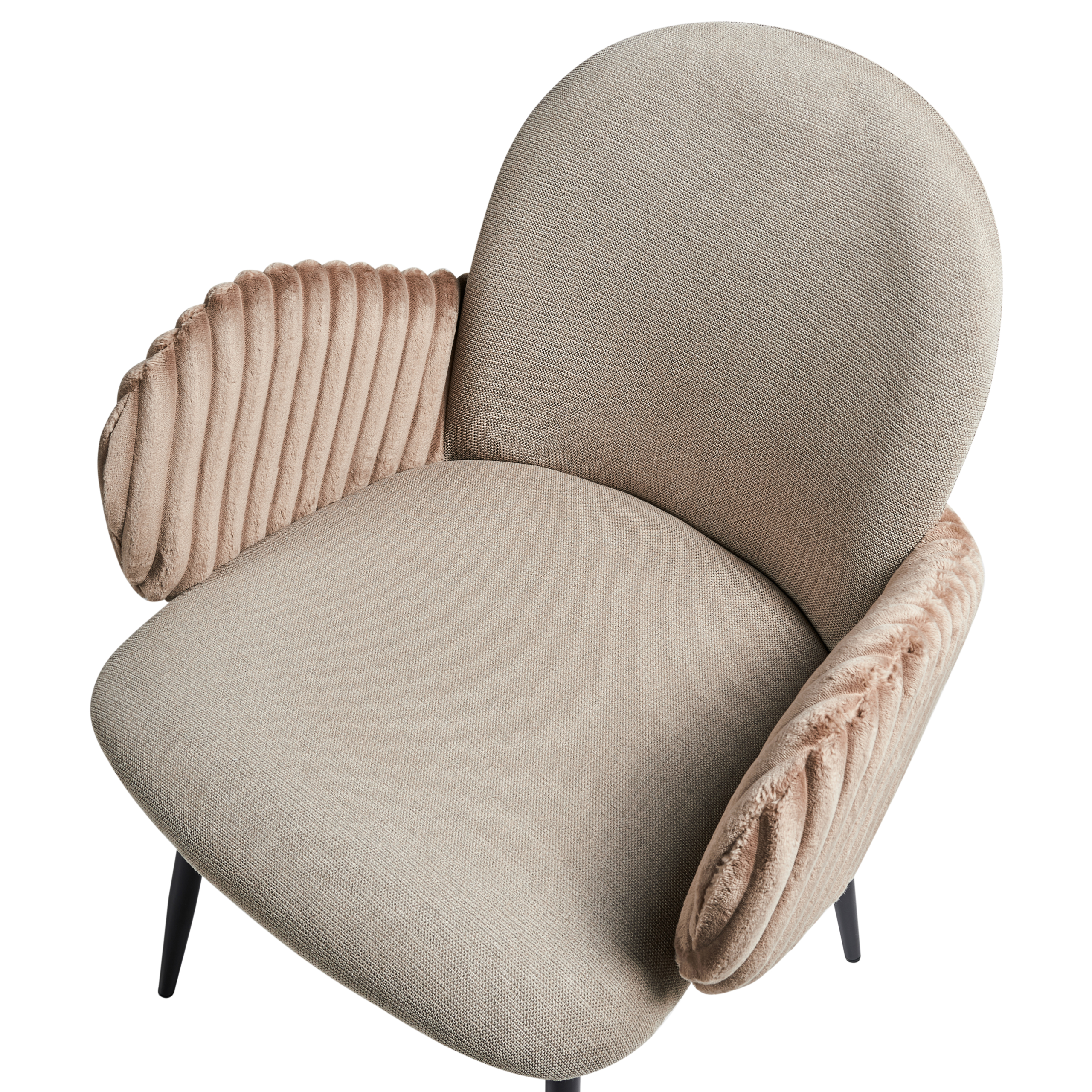 Set de 2 scaune dining AMITY  Taupe [7]