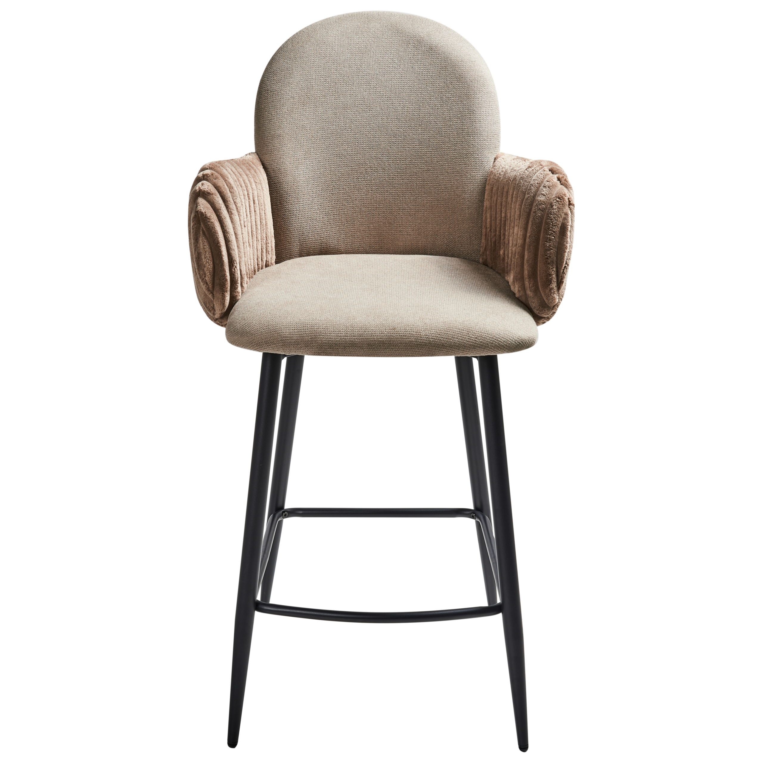 Set of 2 AMITY bar stools Taupe [5]