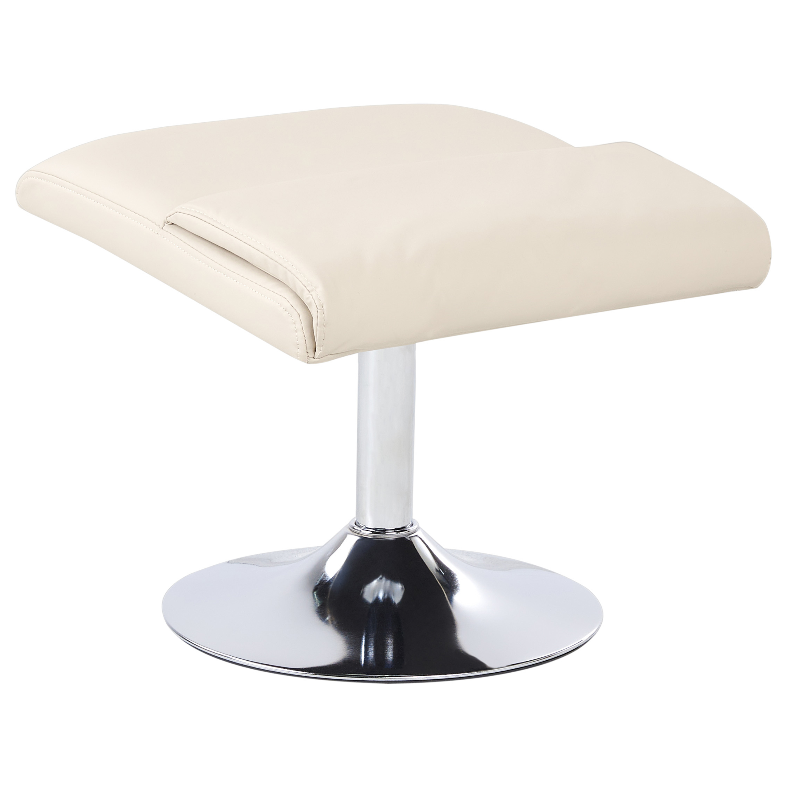 LEGEND massage armchair with stool Eco-leather Light beige [9]