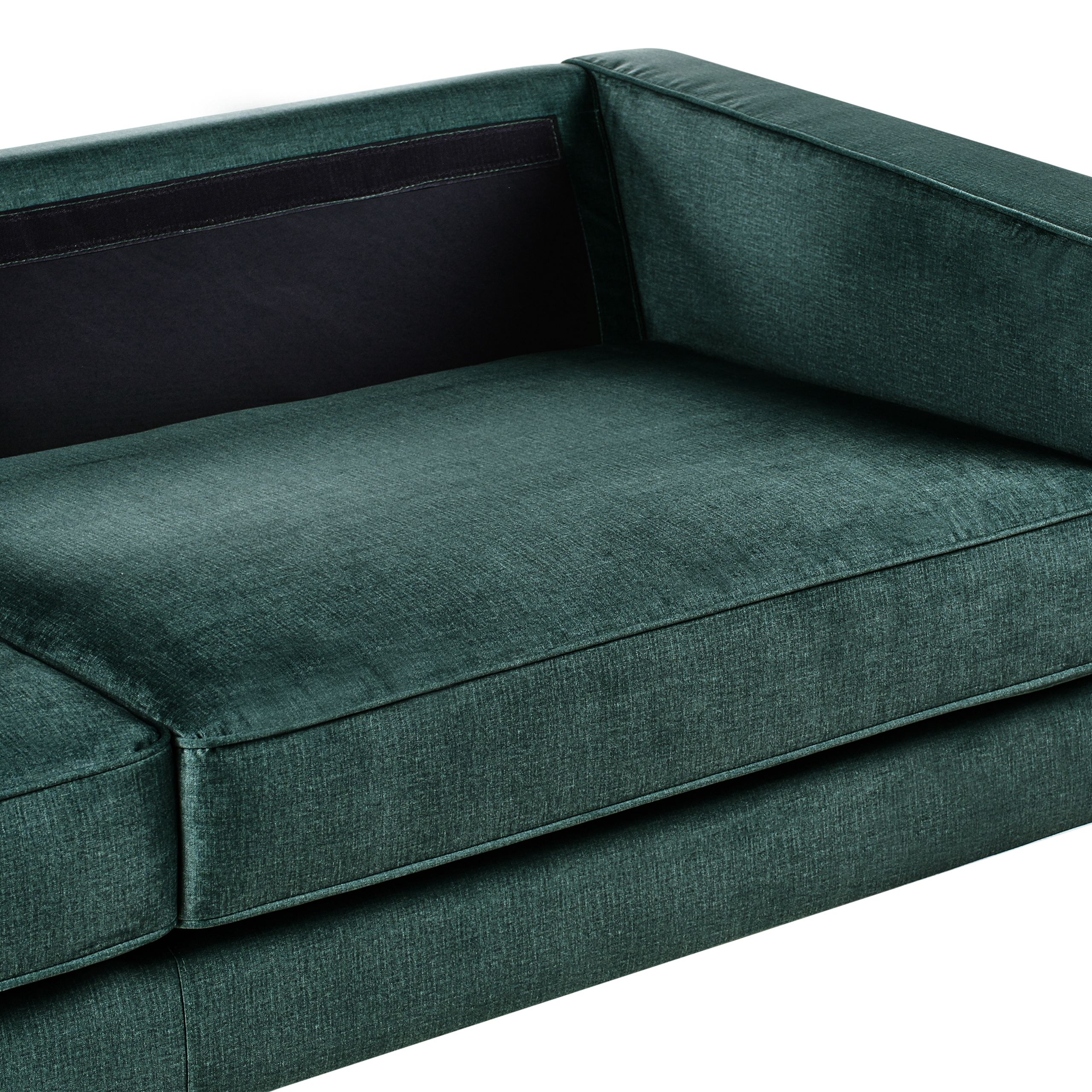 Canapea cu 3 locuri SAVALEN Catifea Verde închis [7]