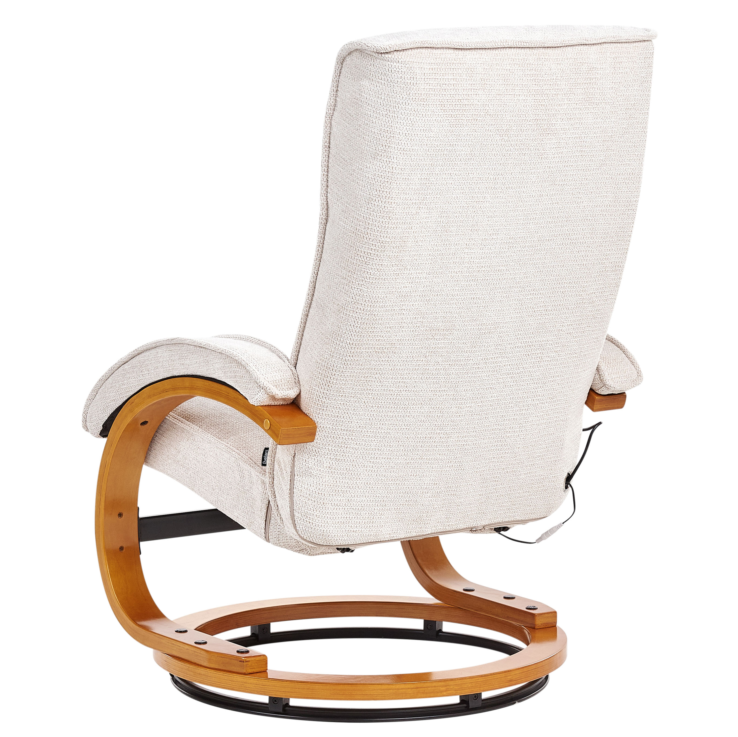 Fotoliu de masaj HERO cu taburet  Bej deschis [5]