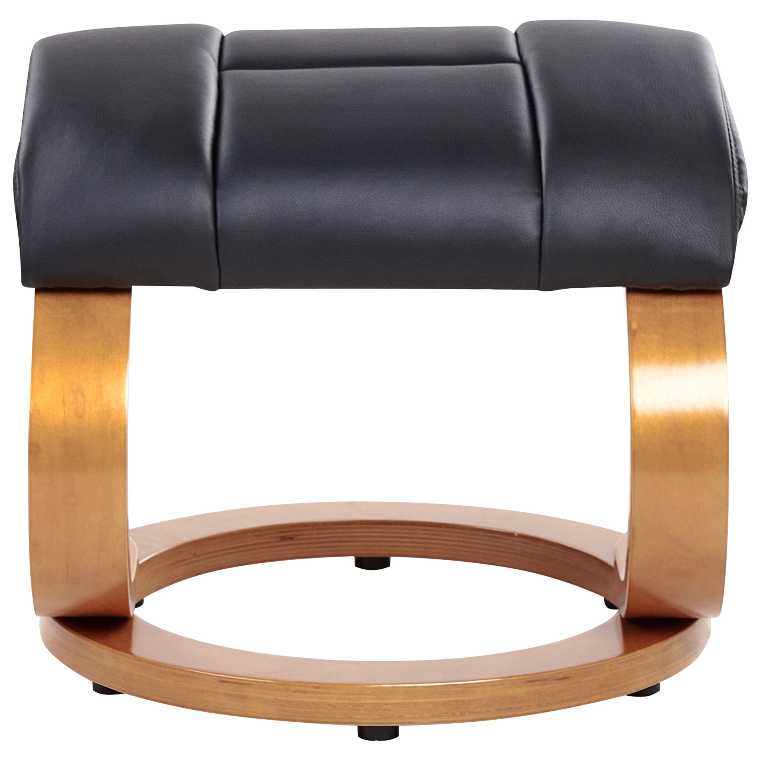 FORCE massage armchair with stool Faux leather Black [9]