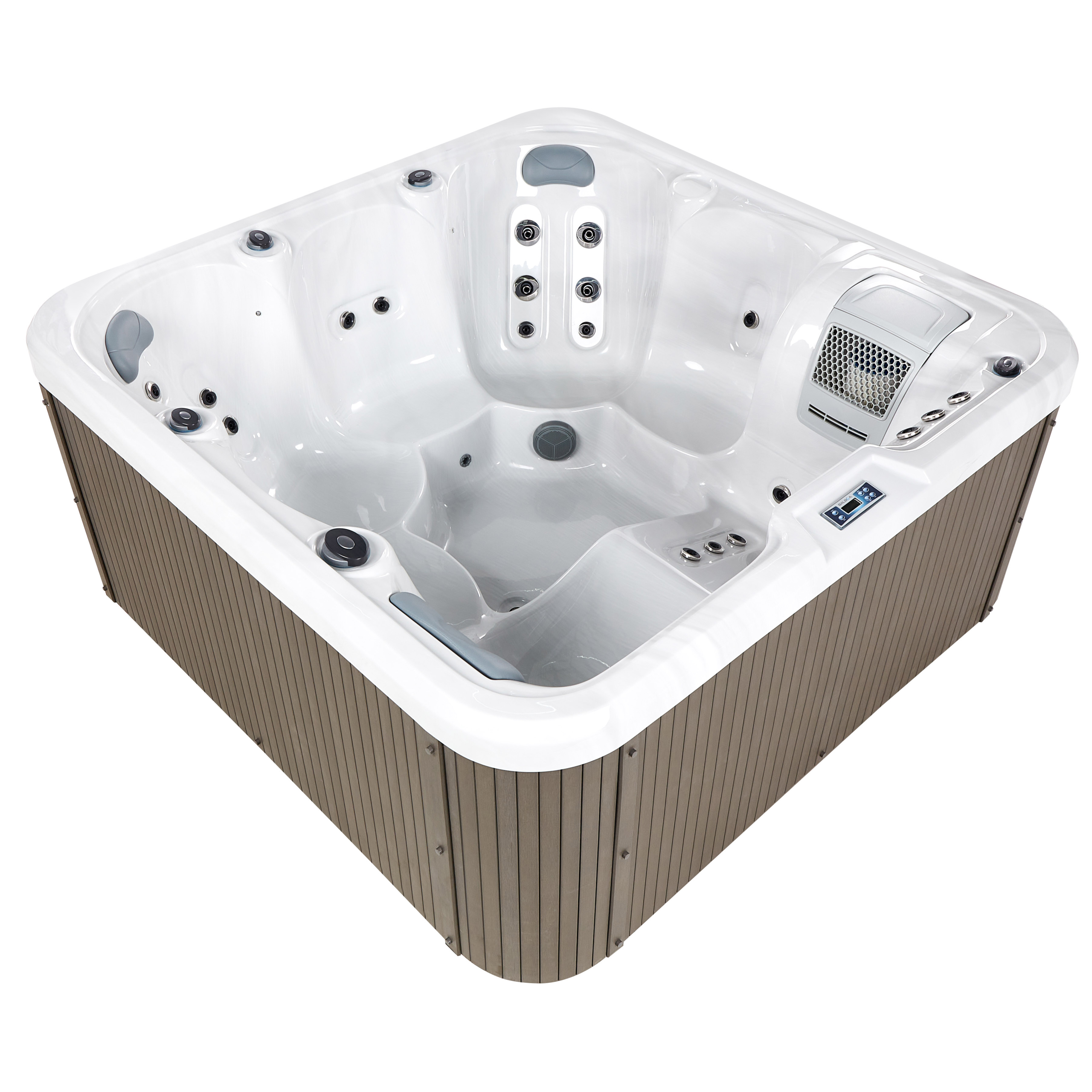 Jacuzzi exterior cu LED CALIMA Alb [2]