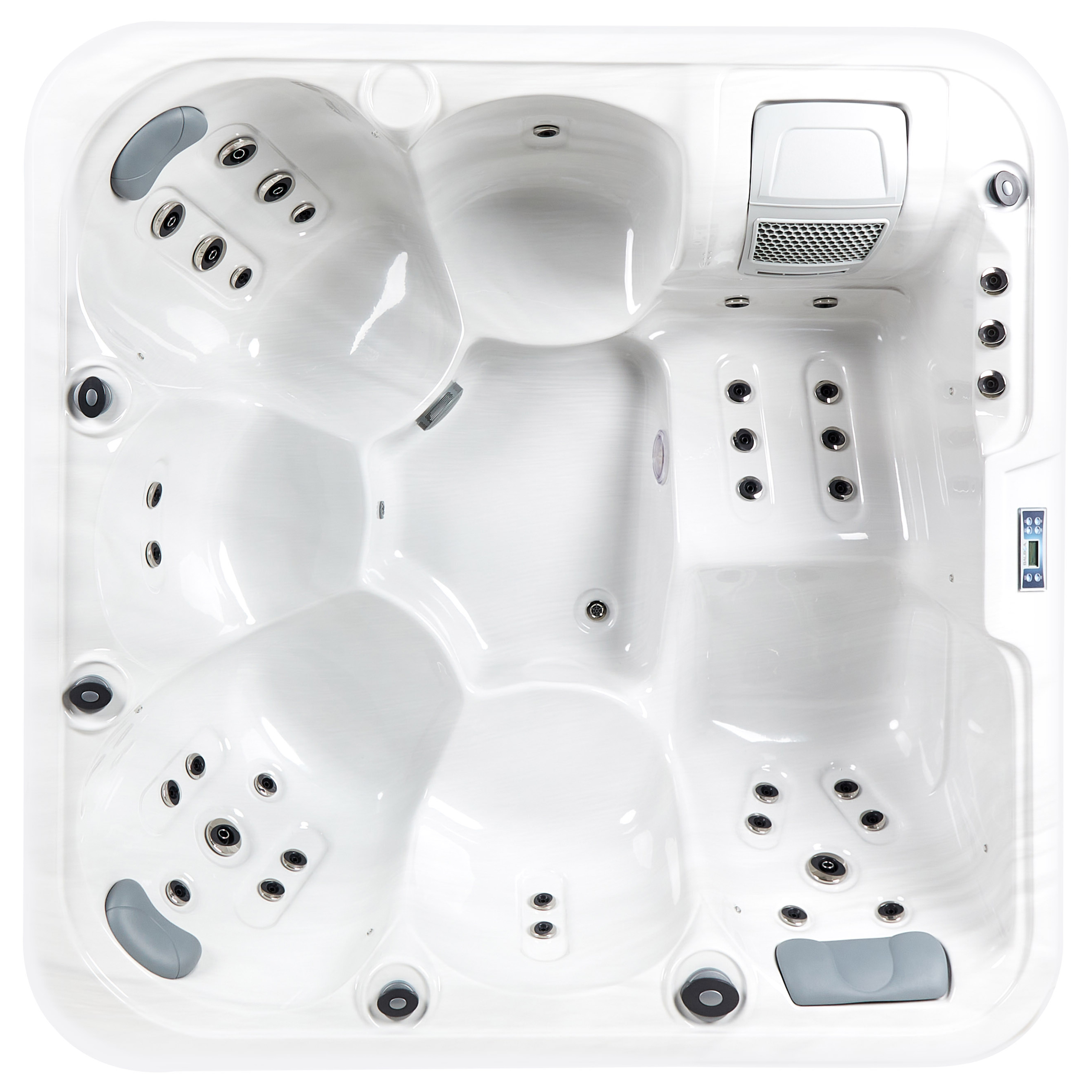 Jacuzzi exterior cu LED CALIMA Alb [5]