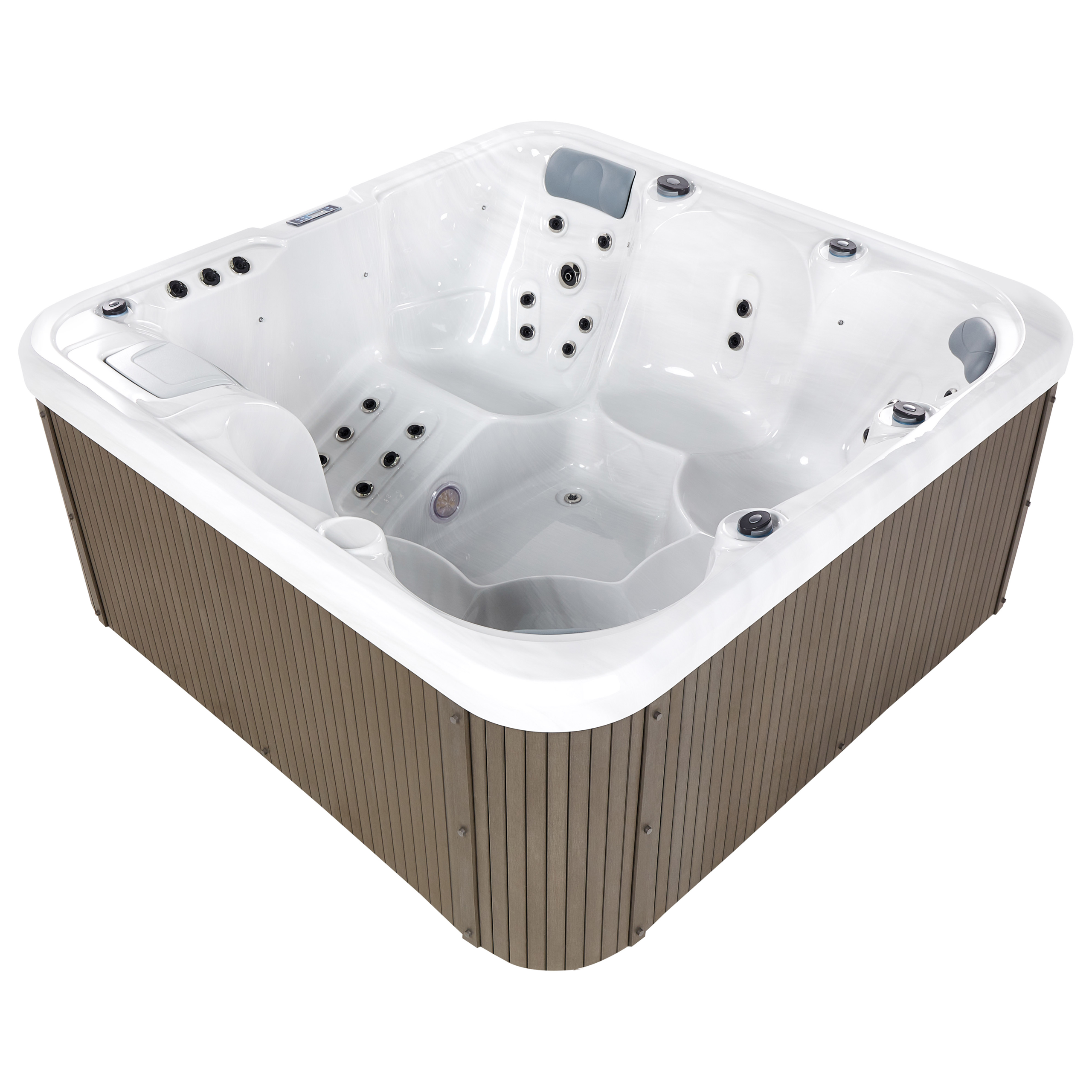 Jacuzzi exterior cu LED CALIMA Alb [7]