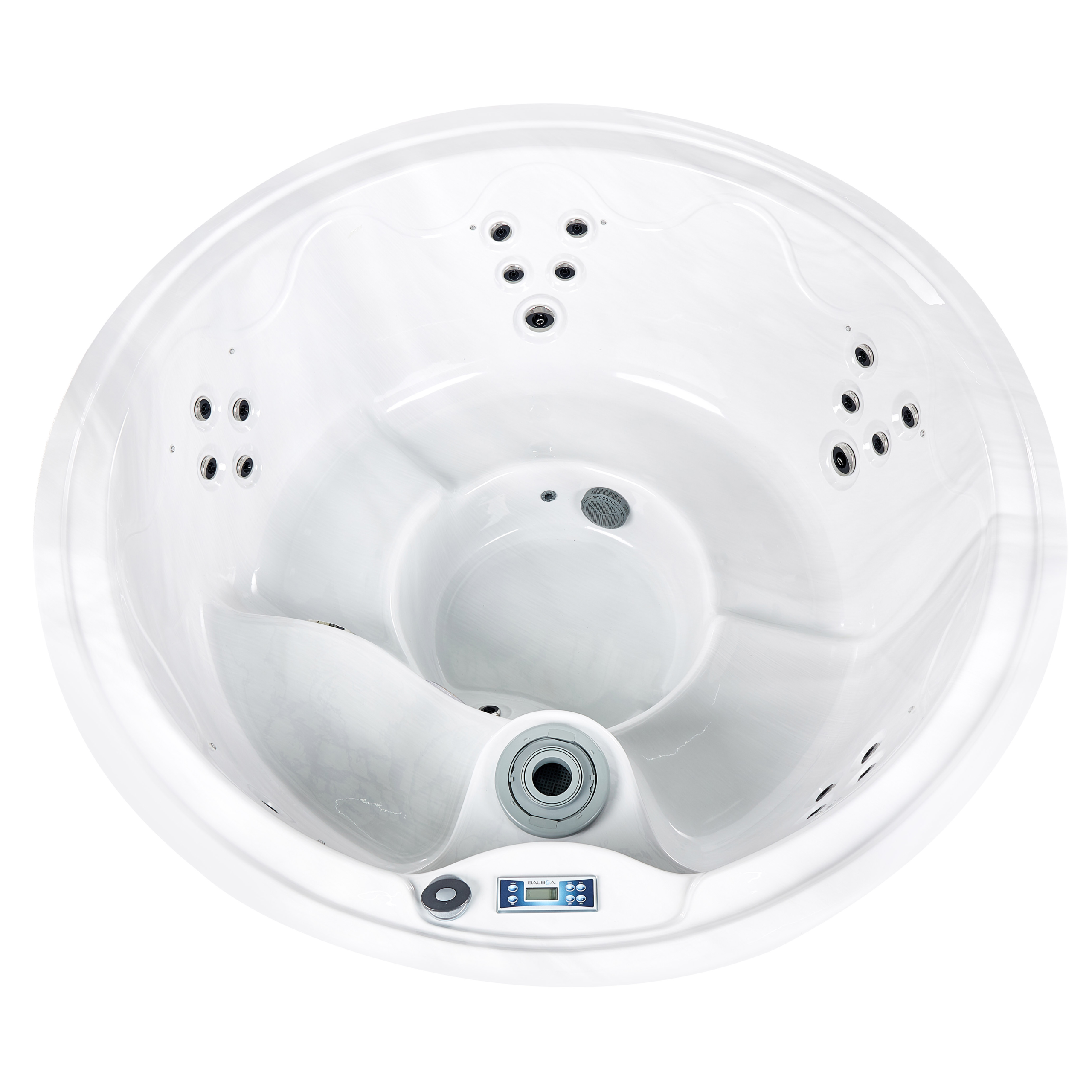 Jacuzzi exterior cu LED MARFIL Alb [4]