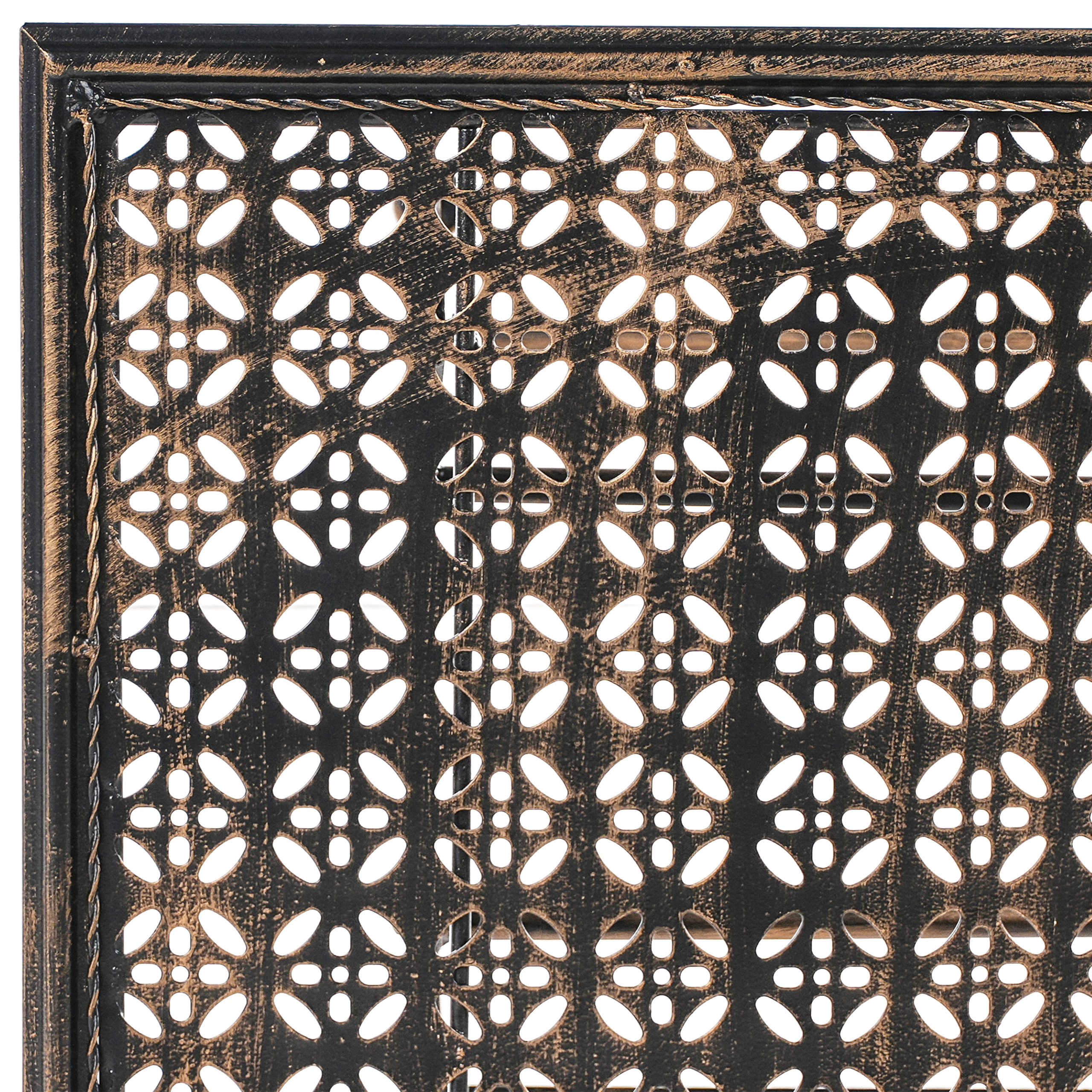 Mini bar pentru grădină BORMIO 60 cm 60 cm Metal Negru [7]