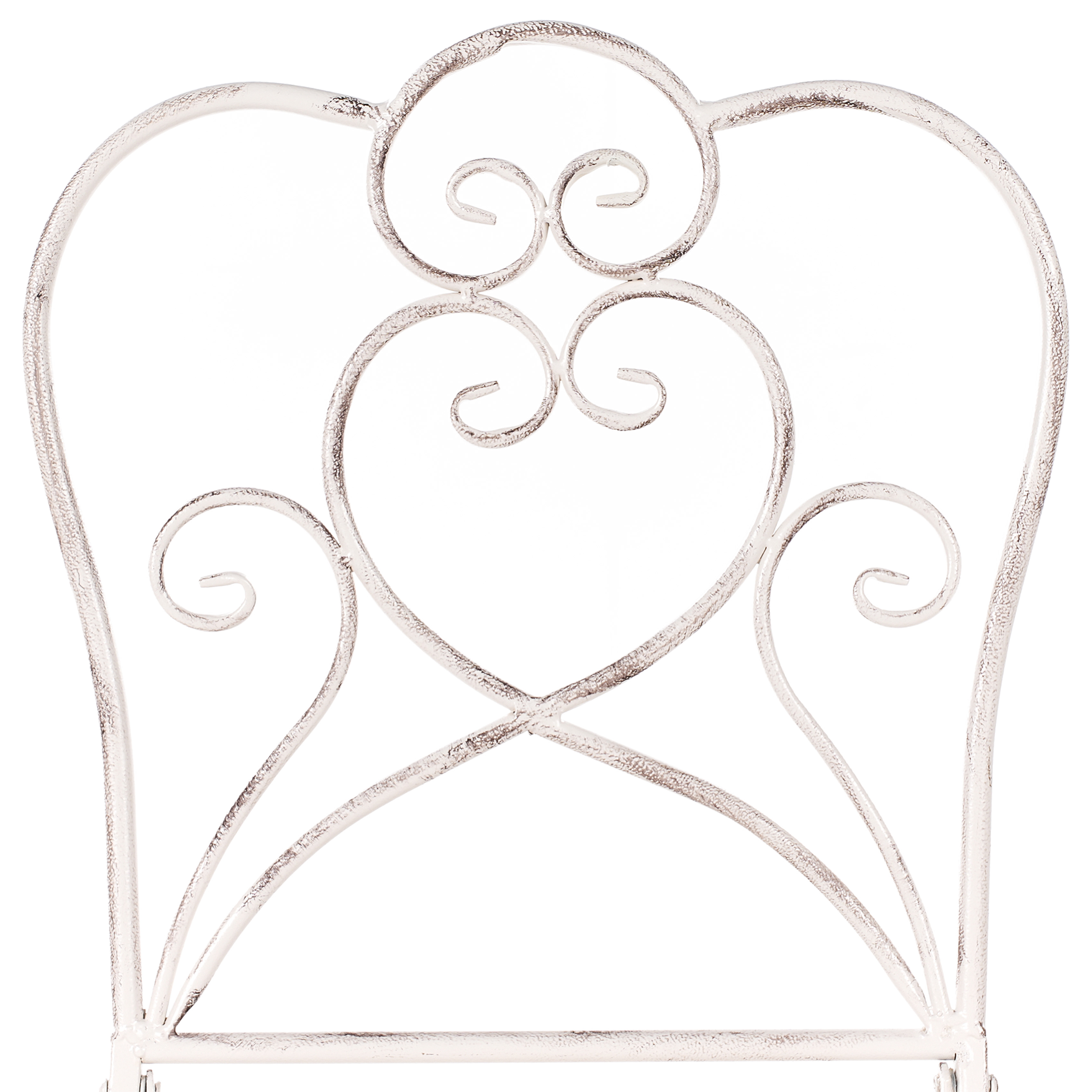 Set of 2 Outdoor Bar Stools TRIESTE Foldable Metal Light Beige [9]