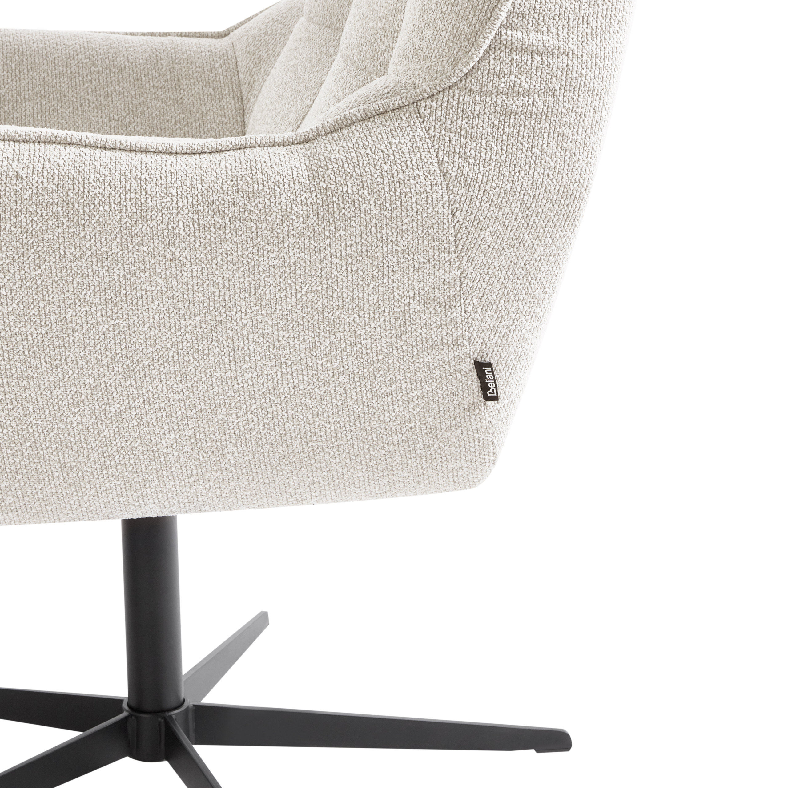 Fotoliu rotativ MOLLE II cu taburet  Bej deschis [7]