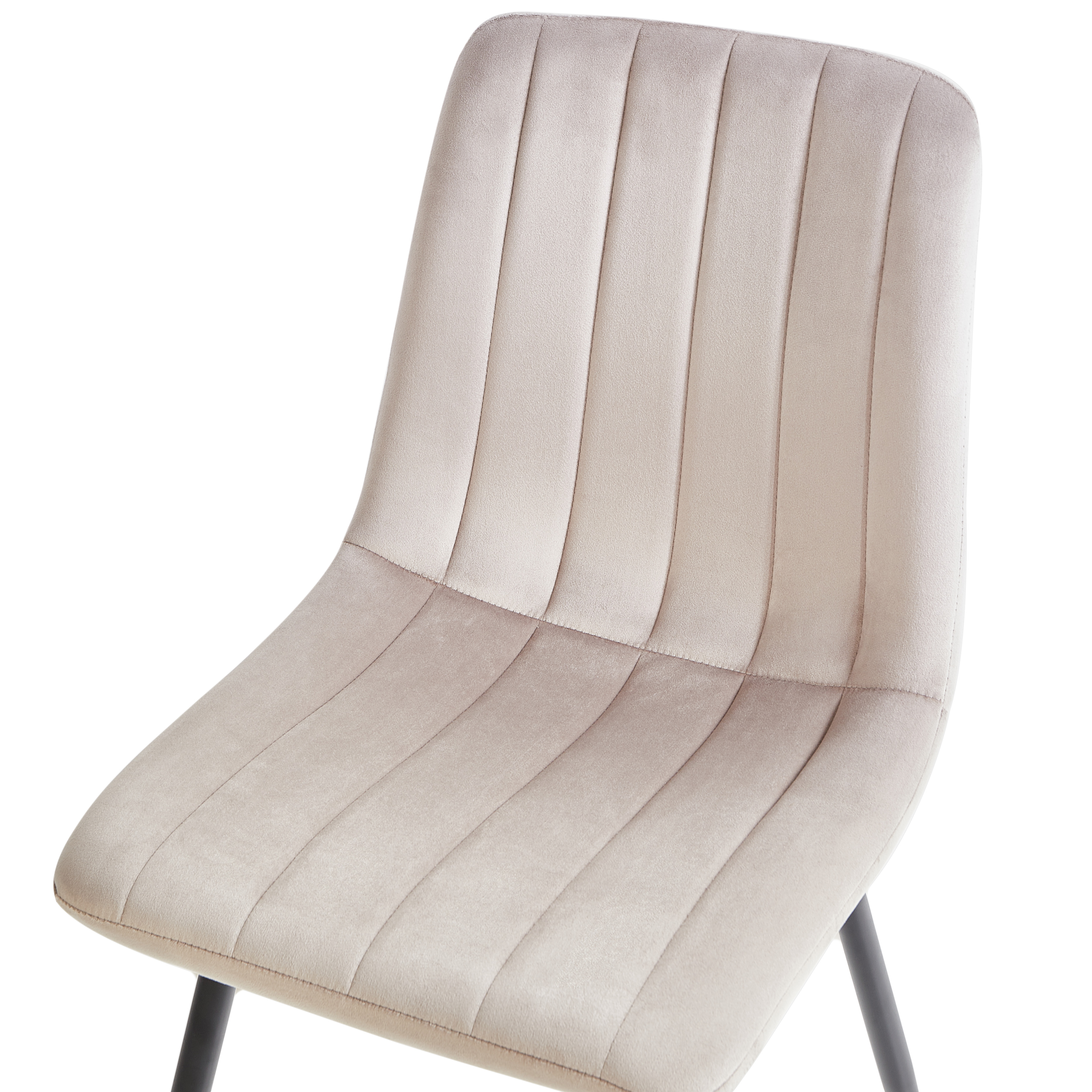 Set de 4 scaune dining KALISPELL Catifea Bej [7]