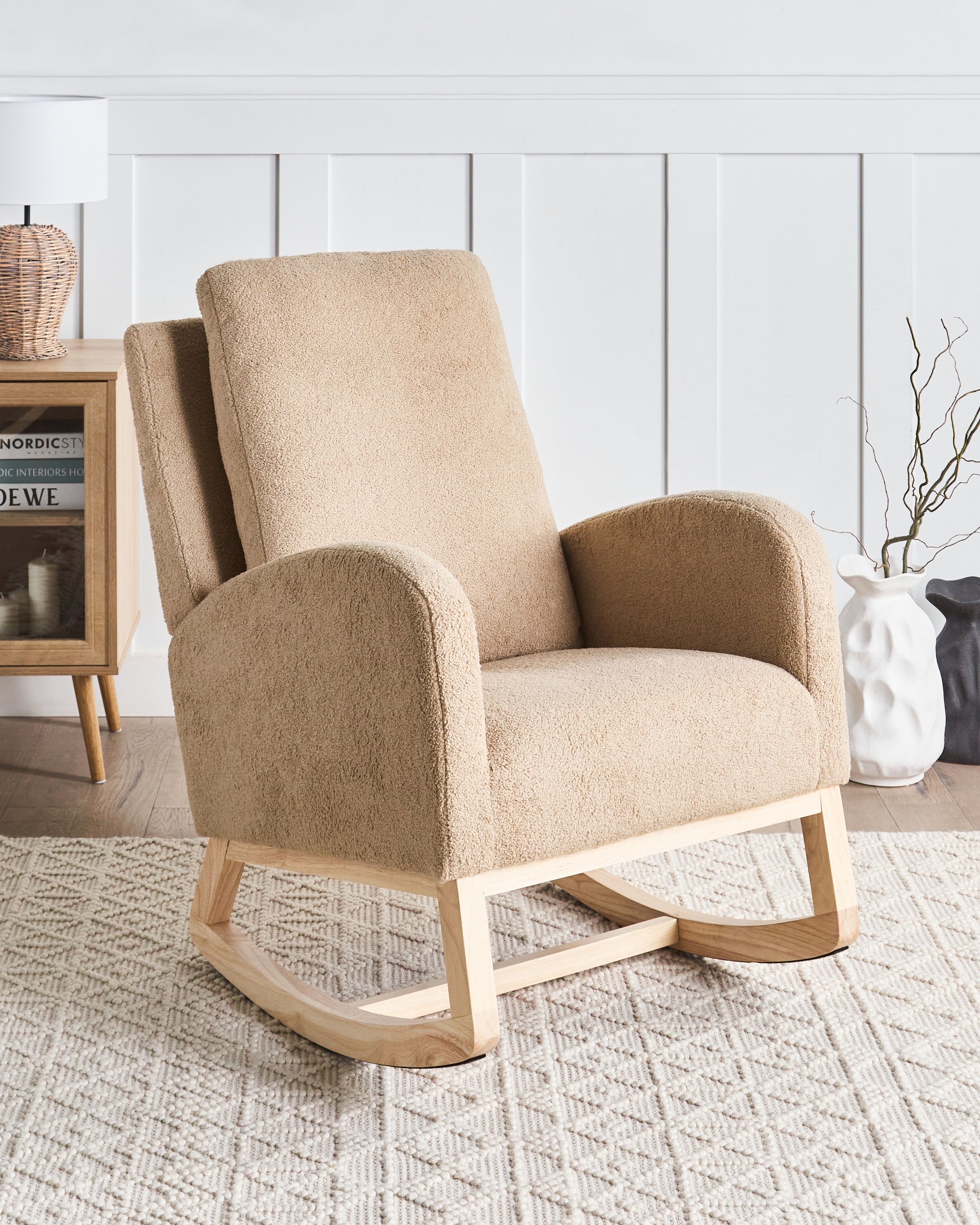 ALSTA rocking chair Boucle Beige [1]