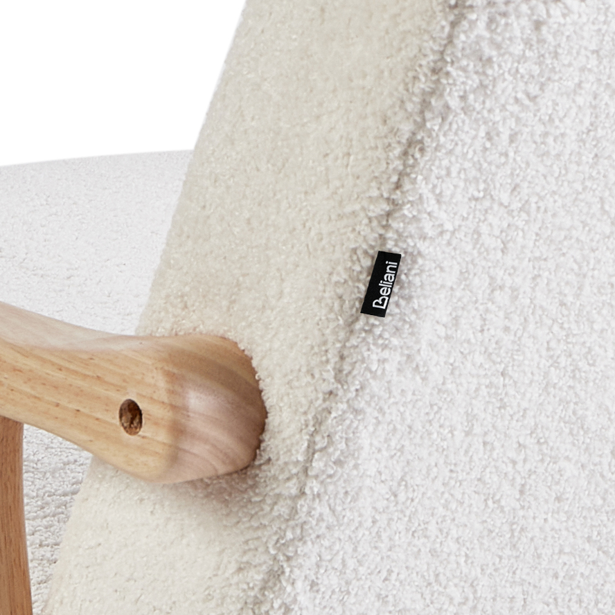 Balansoar LEKNES Boucle Alb-murdar [8]